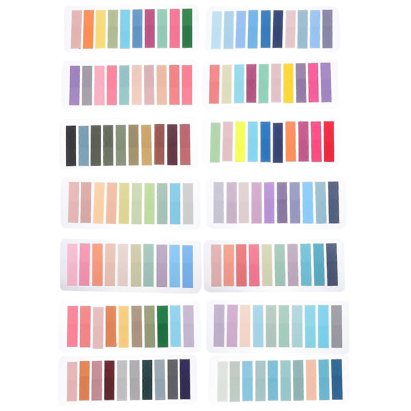 Page Markers Tabs Writable Book Markers Handwritten Remarks All Ages Strip 14 Sheets