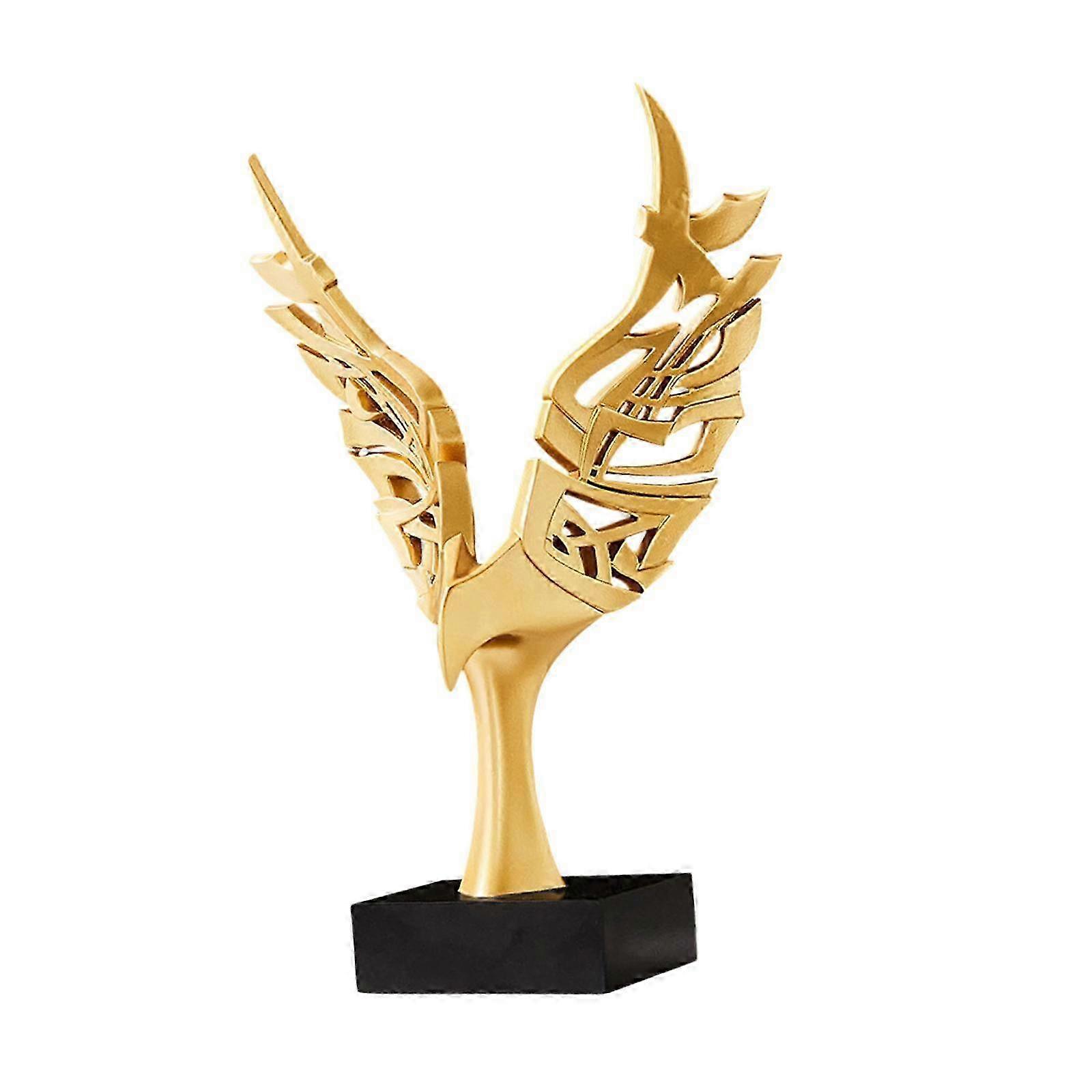 Realistic Eagle Statue Display Artificial Ornament for Home, Study, or Living Room Decor