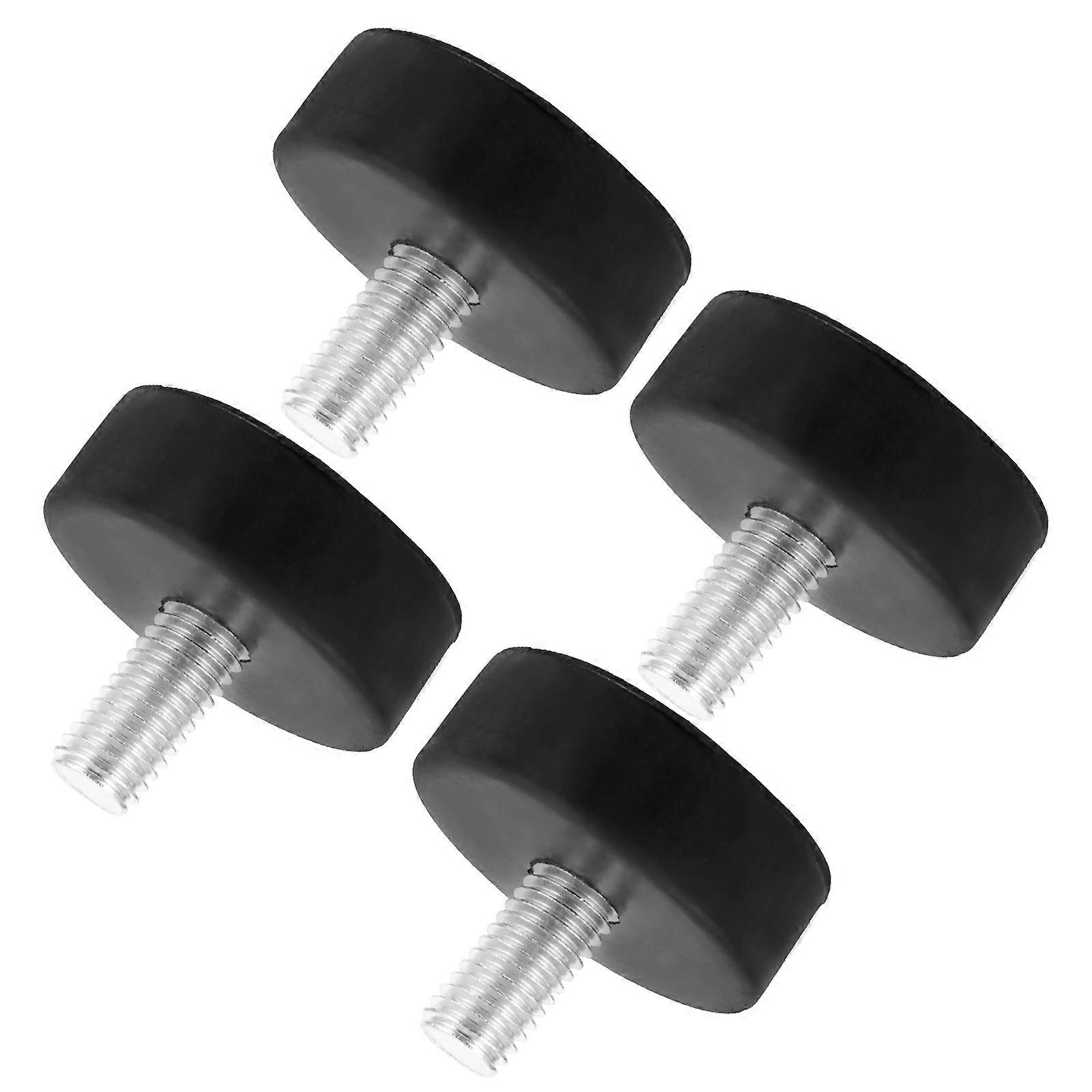 4pcs Adjustable Rubber Mount Feet Heavy Duty Vibration Pads for Furniture Machinery Non Slip Shock Absorbers Easy Installation Leveling Noise