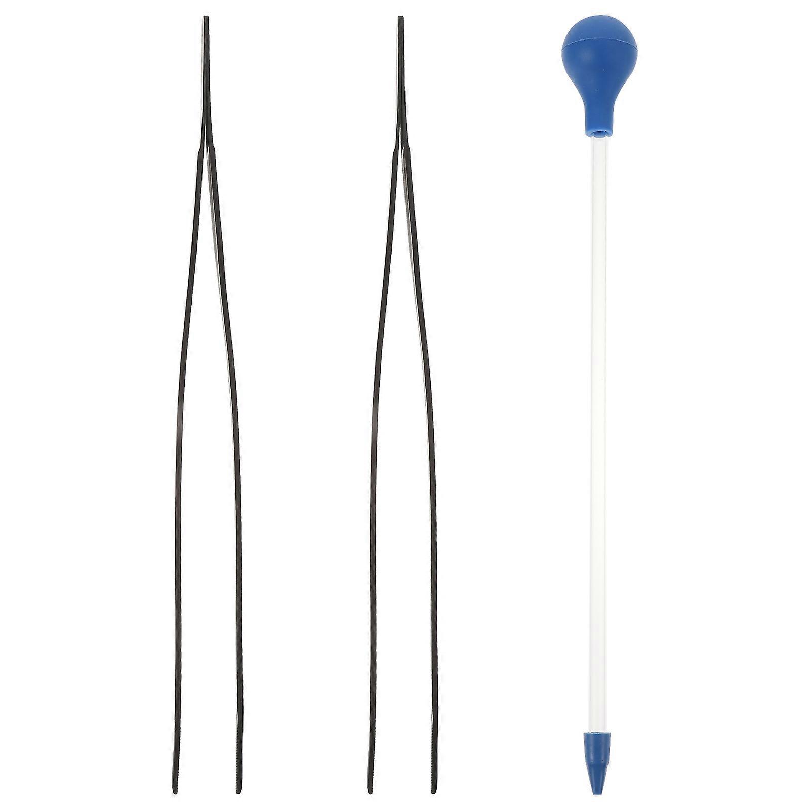 Fish Tank Tool Aquarium Accessories Cleaning Supplies Assorted Color 35.00X2.00X2.00cm Cleaning 1Set