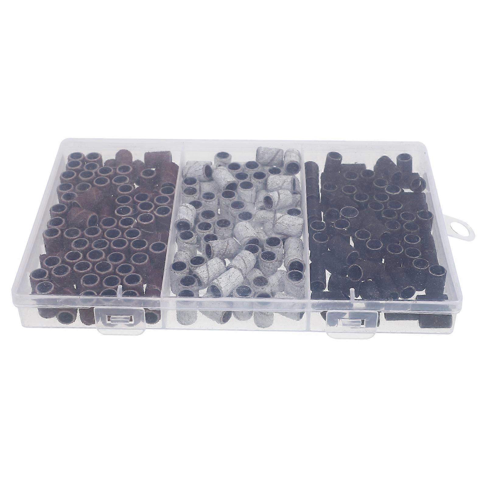 Drill Bit For Nails Professional Sanding Bands Multi 18x11.5cm Shaping Acrylic Nails 210Pcs