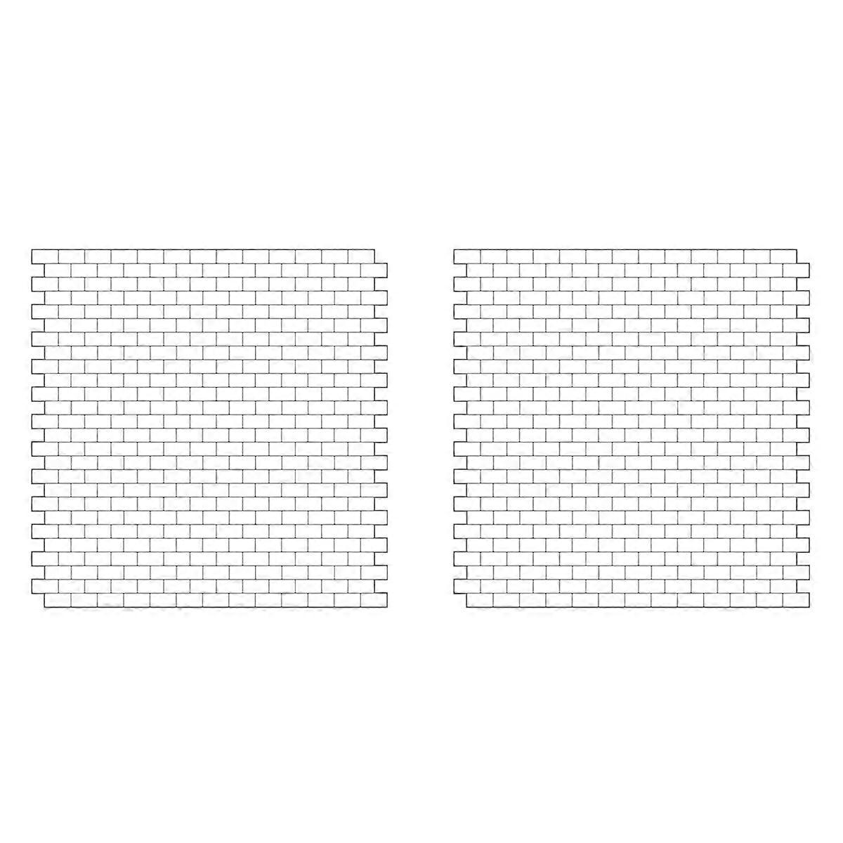 1/6 or 1/12 Scale Miniature Dollhouse Tile Sticker ,Rectangle White