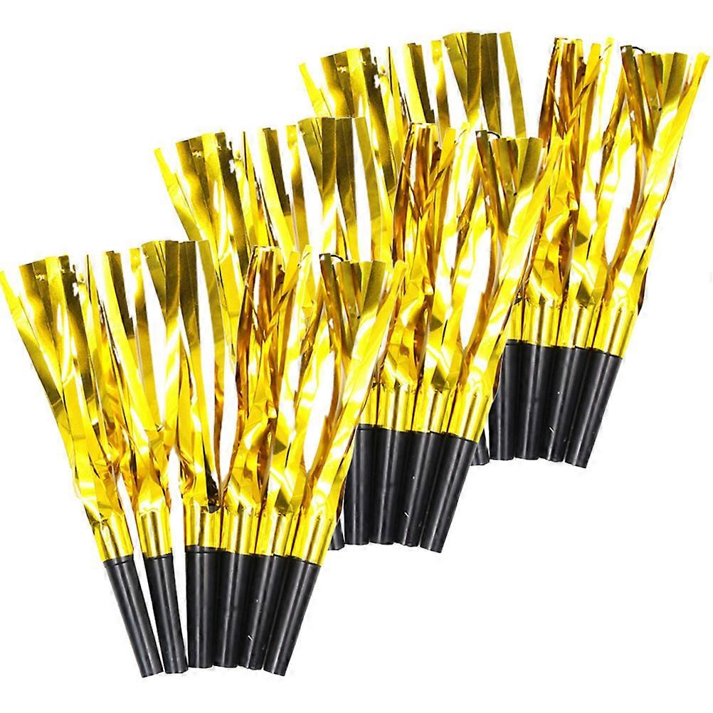 18pcs Birthday Party Blow Horn Whistles with Tassels – Fun Noisemakers for Adults, Weddings, Celebrations, and Events