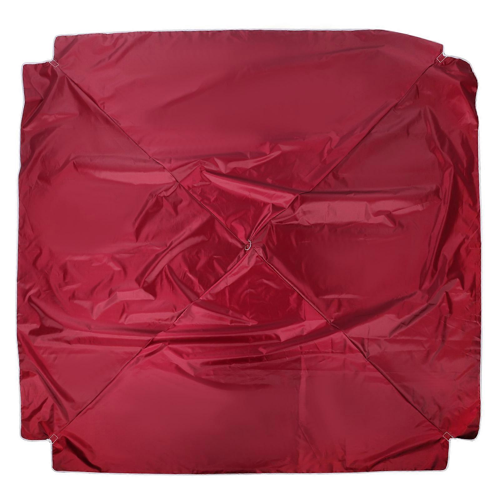 Patio Umbrella Canopy Replacement Dark Red 200x200cm UV Protection 1Pack