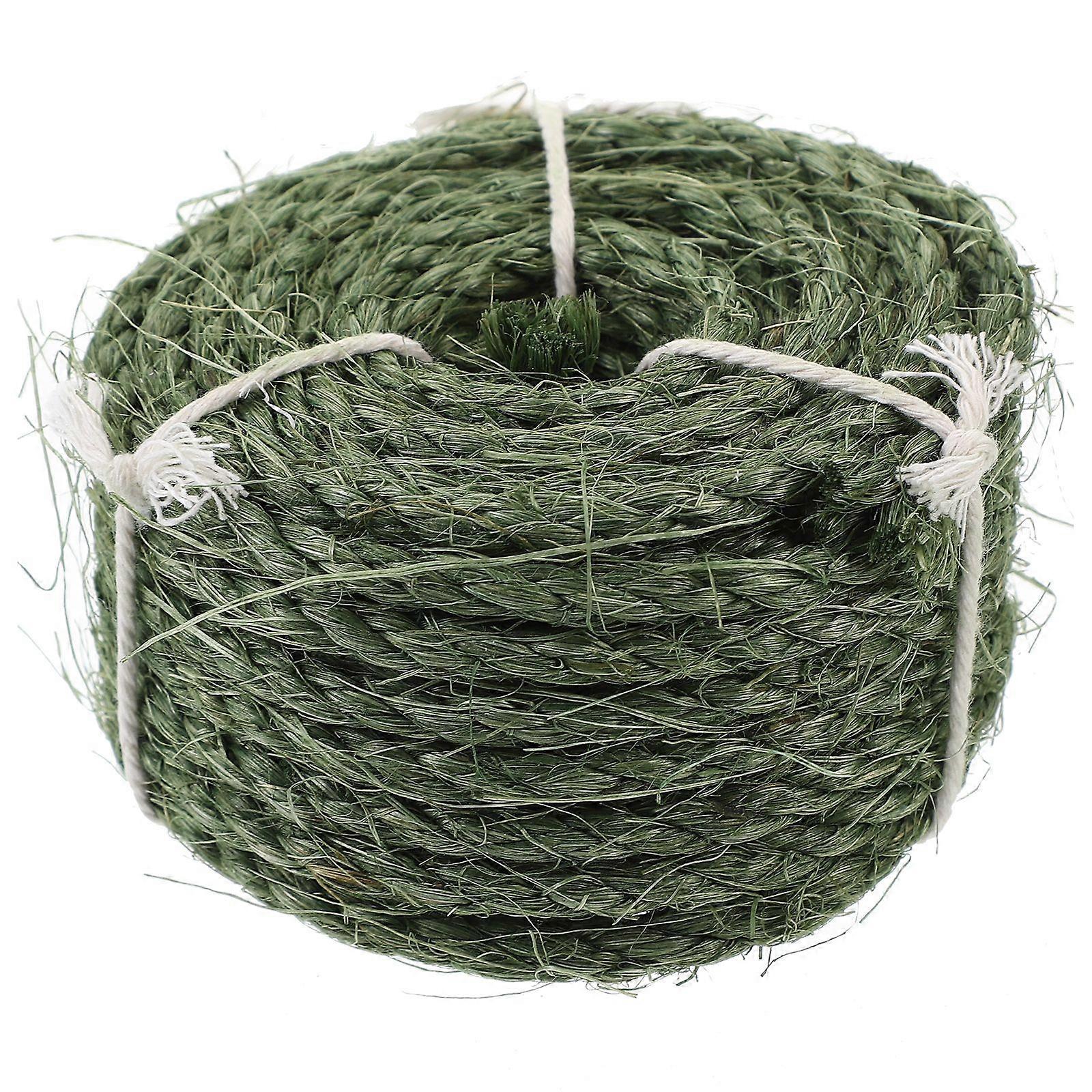 1 Roll of Natural Sisal Rope Hemp Rope for Cat Tree Scratching Pad DIY Repairing