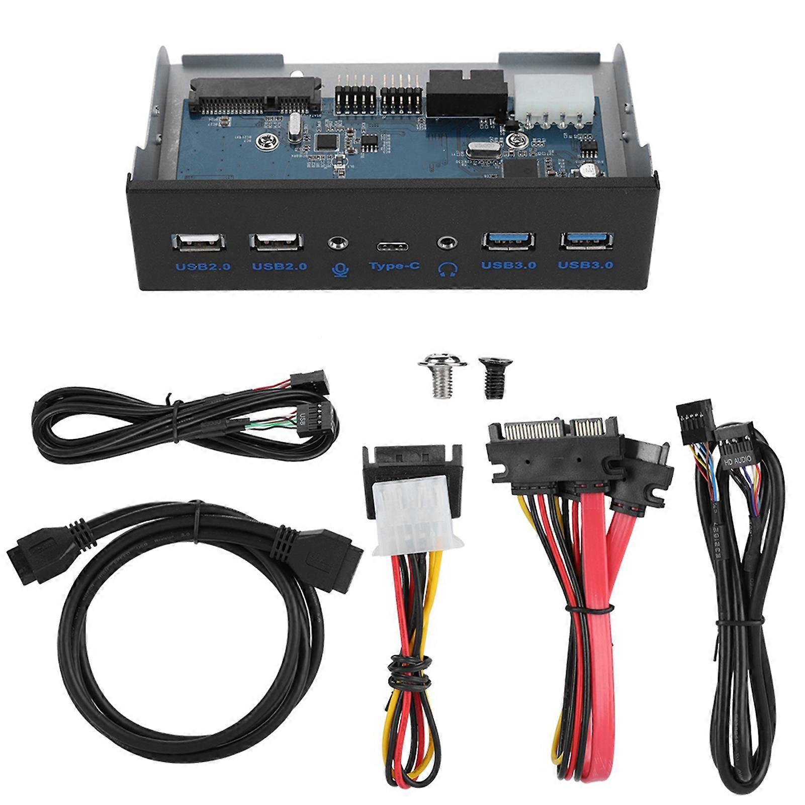 USB3.0 AUDIO Optische Frontblende 3,5 Zoll USB3.0 2.0 Typ C Mikrofon Audio