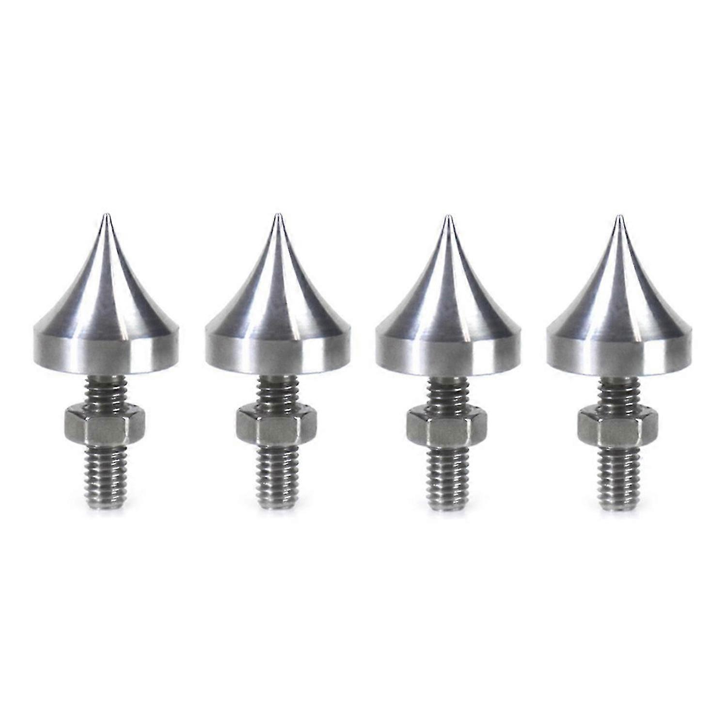 4Pcs Speaker Spikes M6 HiFi Isolation Spikes Stand Foot Speaker Resonance Feet Spikes for Amplifier