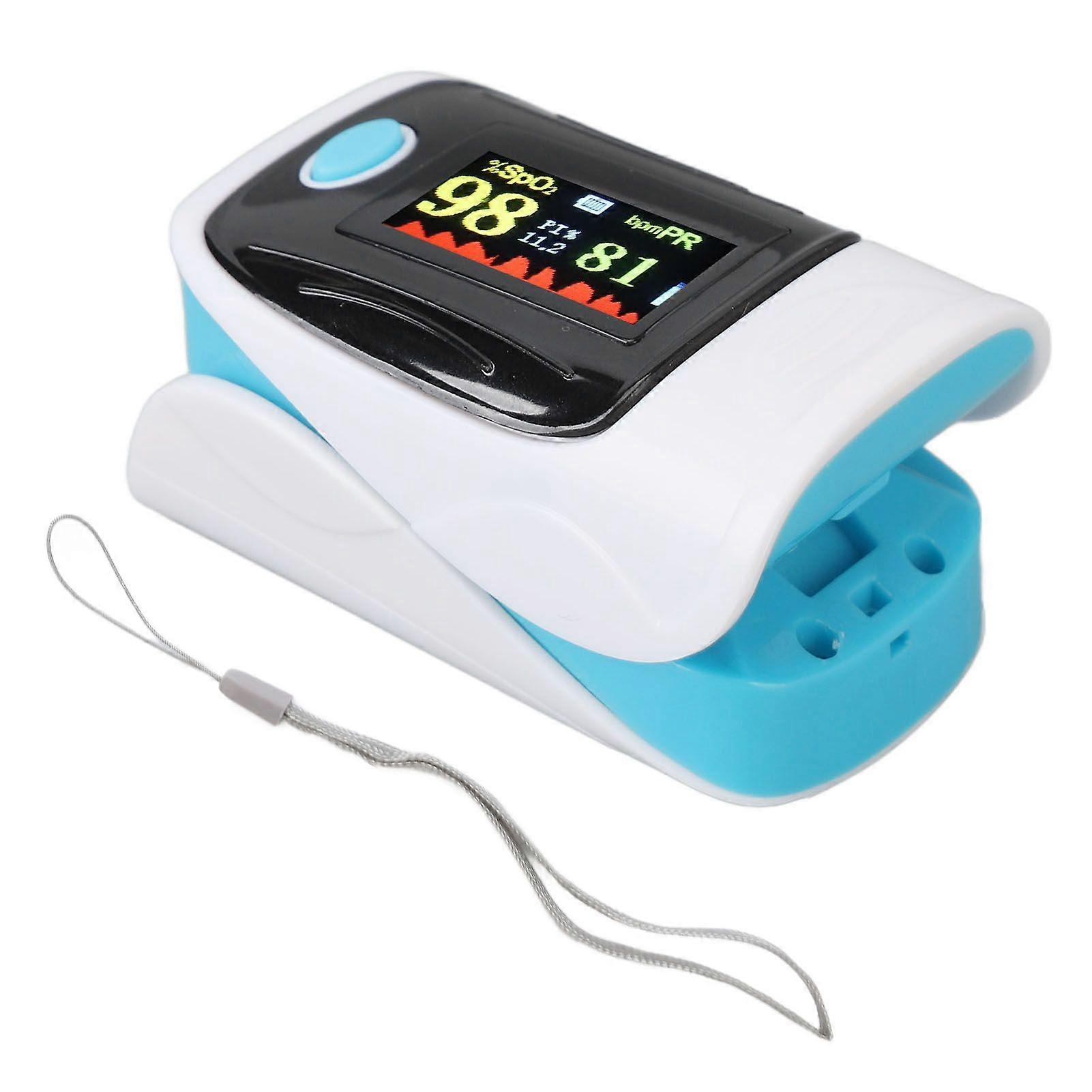 2025 Latest Model Fingertip Pulse Monitor Color Pulse Rate Measurement OLED Sr...
