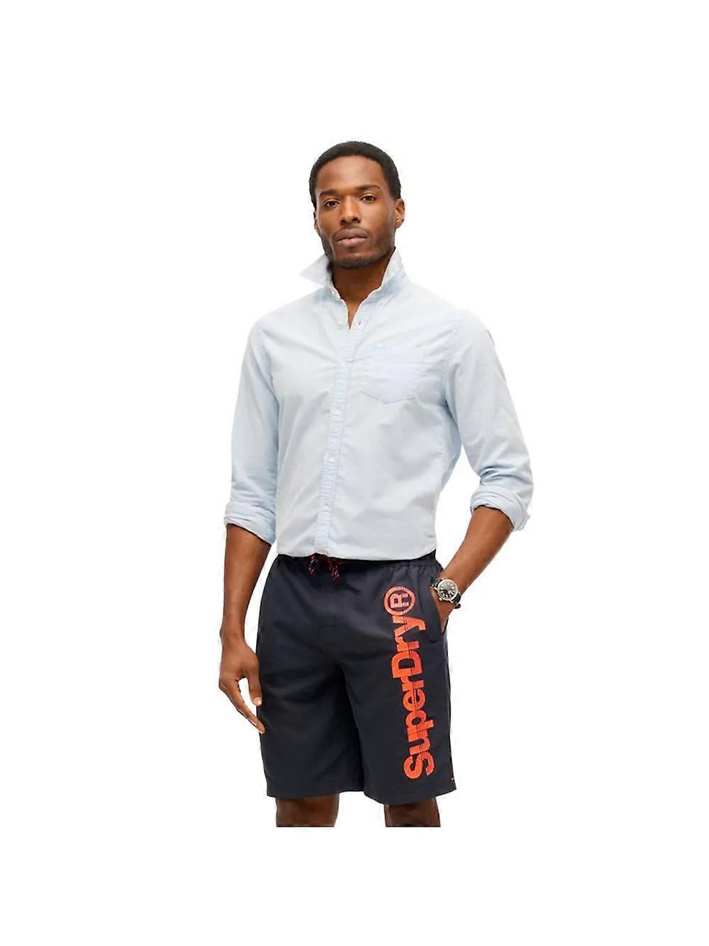 Superdry Classic Core Sport Men's Swimsuit Blue