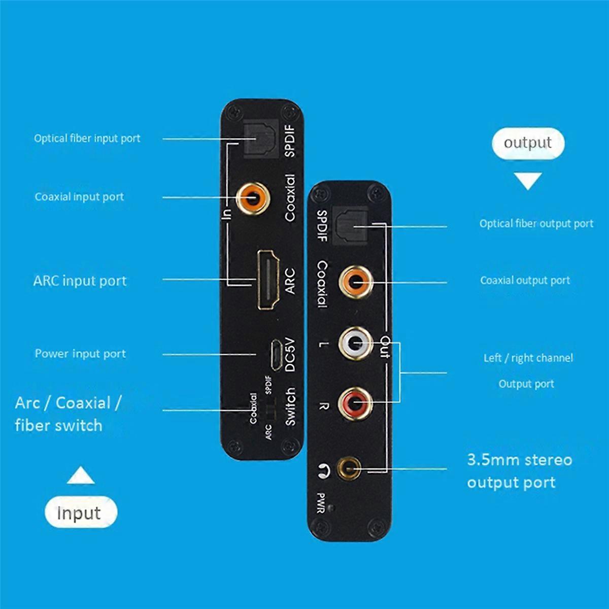 ARC Audio Adapter Audio Extractor Digital to Analog Converter