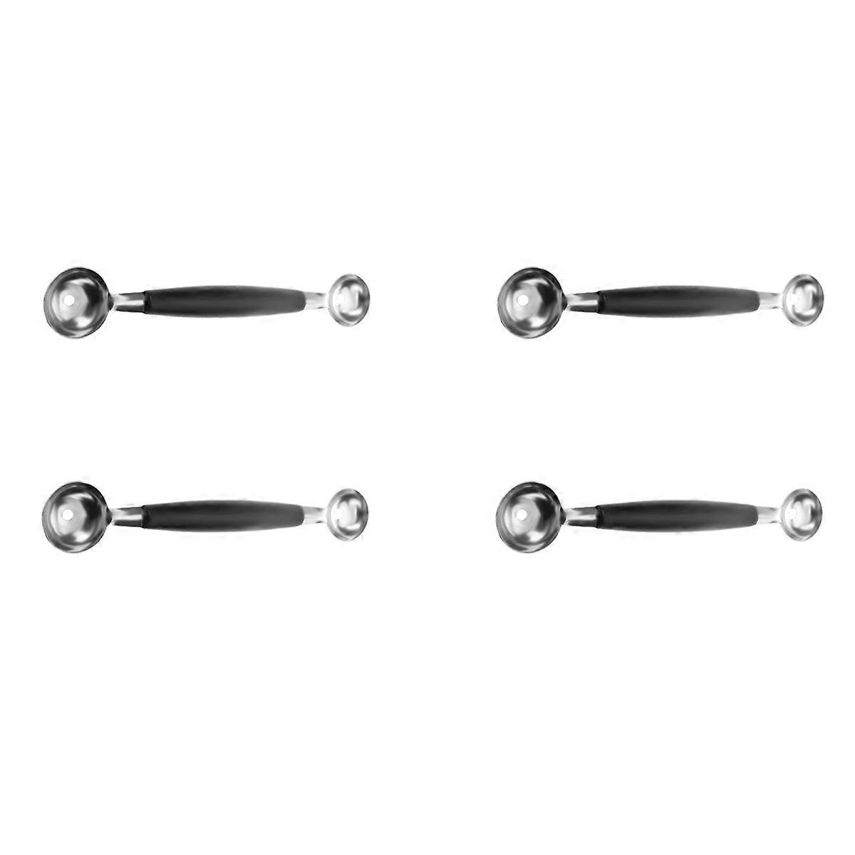 4X Double Ended Headed Fruit Icecream Ball Spoon Melon Baller Parisienne Scoop 30mm