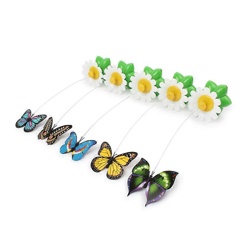 Fun Pet Electric Rotating Butterfly Toy For Cat Teaser Training Interactive N