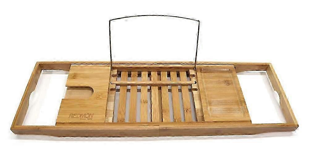 Bamboo Bathtub Tray for Enjoying a Soothing and Relaxing Bath Experience