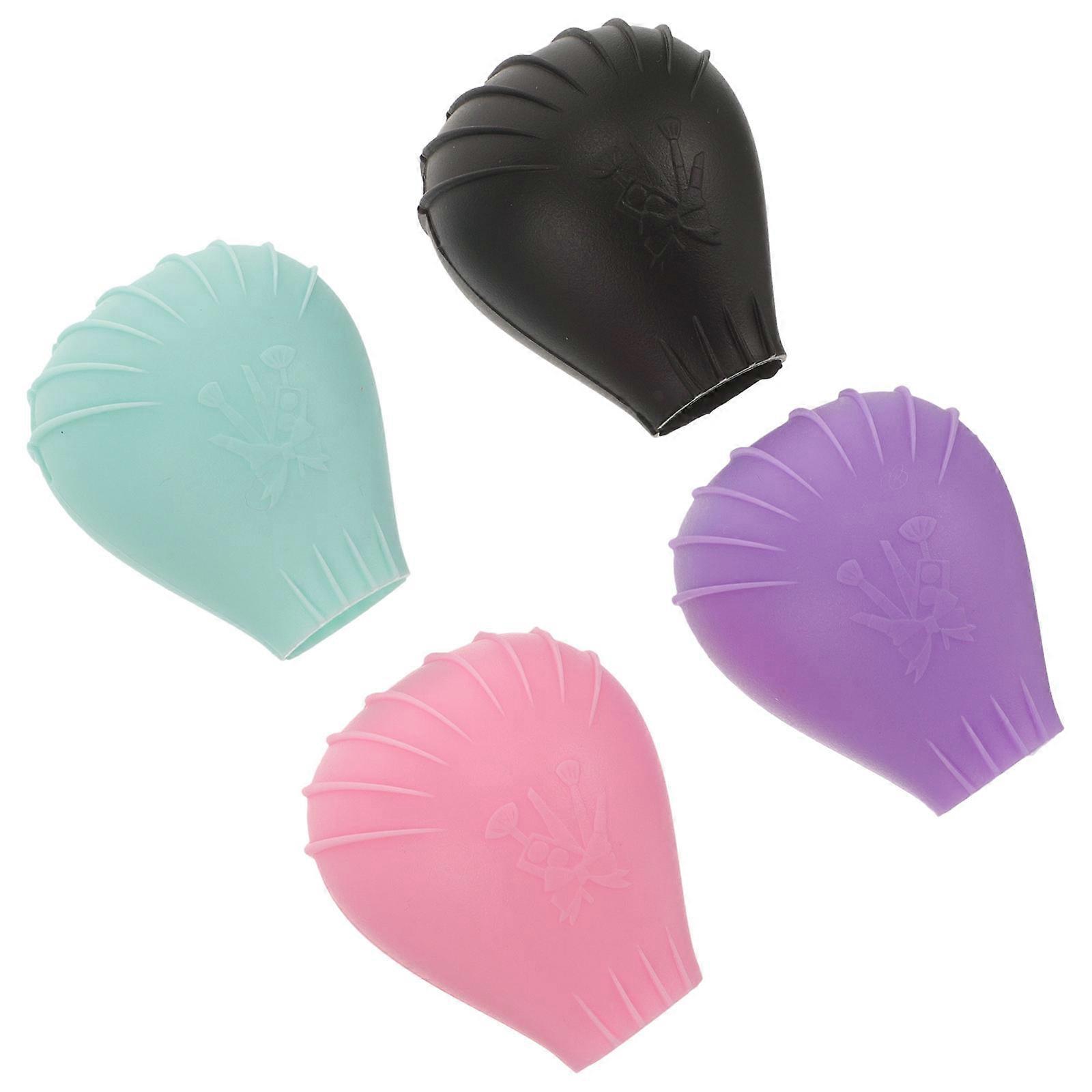 Makeup Organiser Silicone Brush Protector Cap For Cosmetic Users 4Pcs