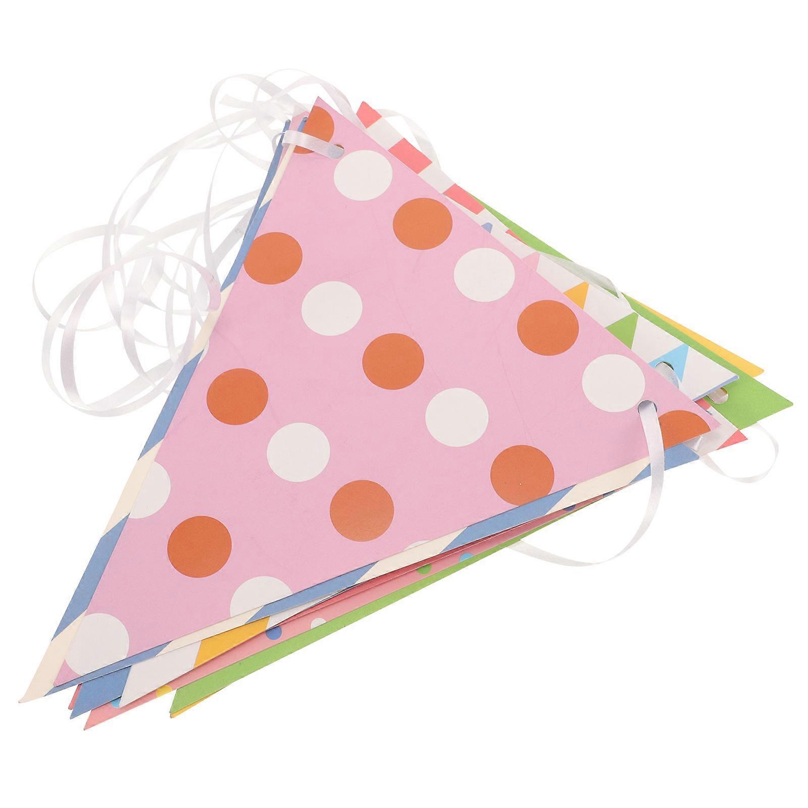 Festival Party Decorations Banner Flags Swallowtail Shape Design 1Pcs