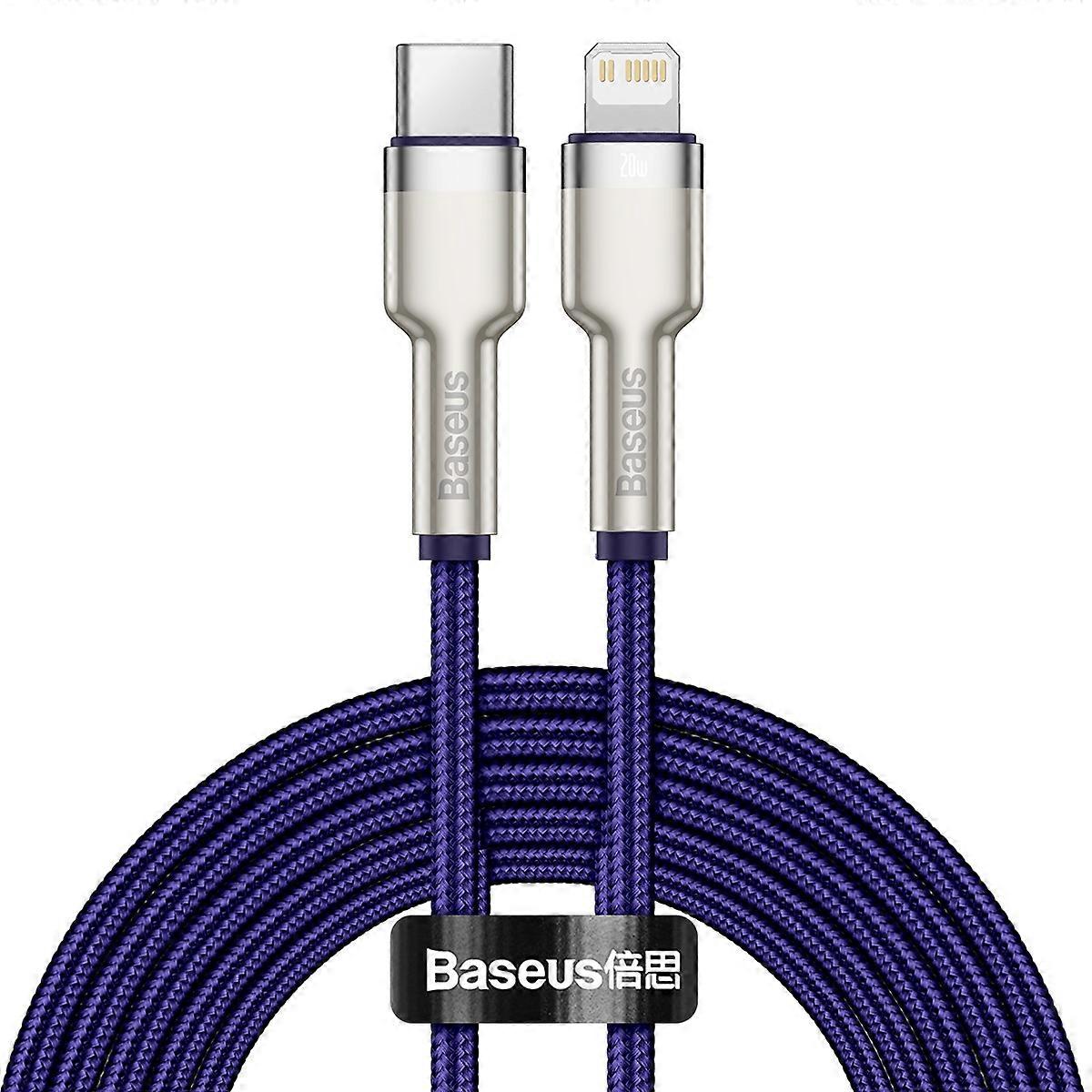 BASEUS Cafule Series Metal Data Cable Type C to iP PD 20W Charging Cord 2m