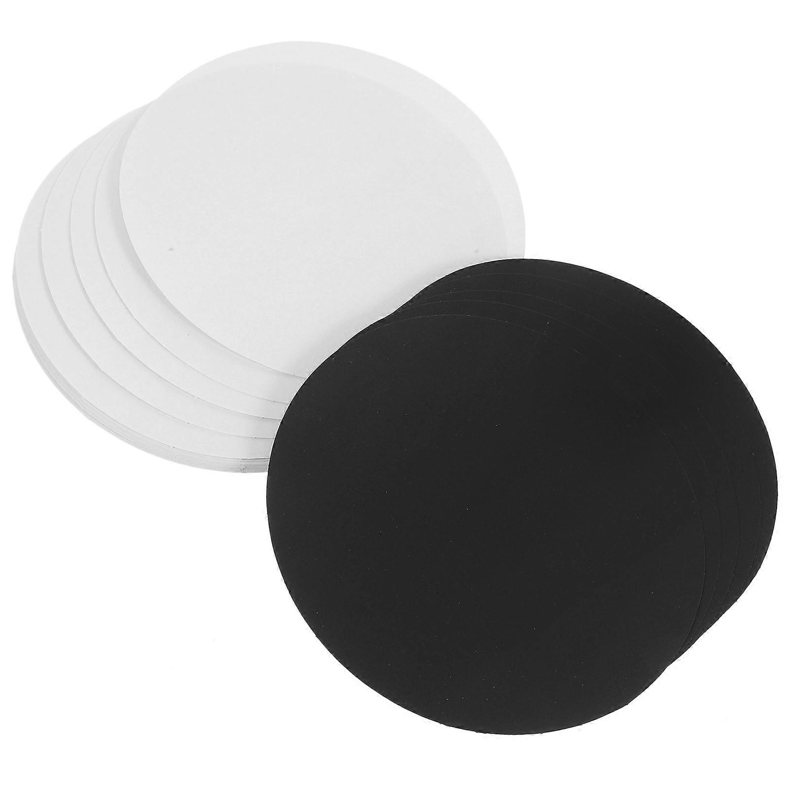 Round Painting Paper 40 Sheets Assorted Color Enhance Skills Card Stock for DIY Use