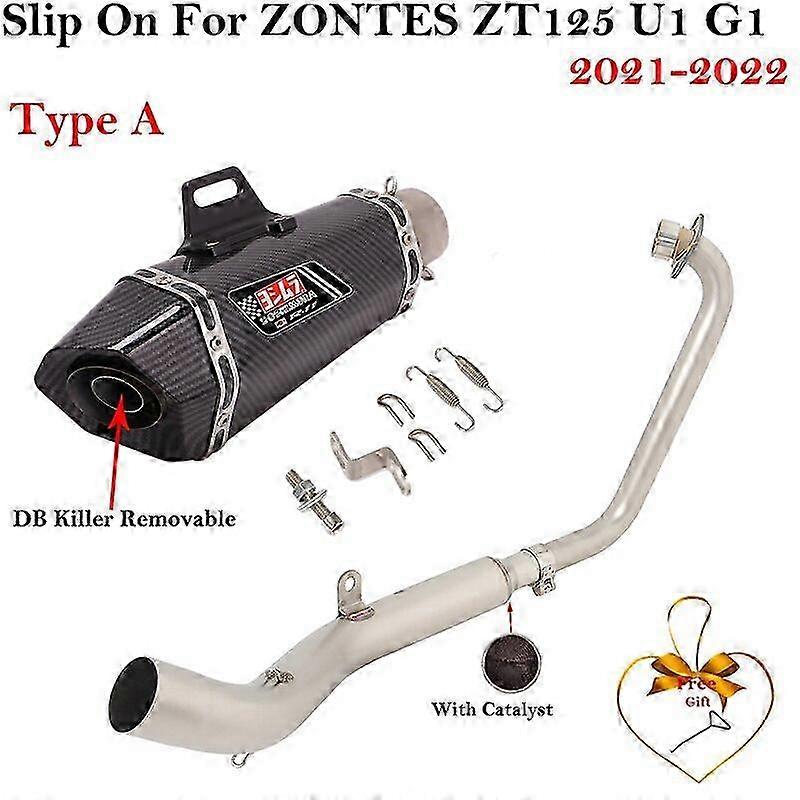 Complete Exhaust System for Compatible Brand Motorcycle 2021 2022 with Catalyst Muffler and DB Killer