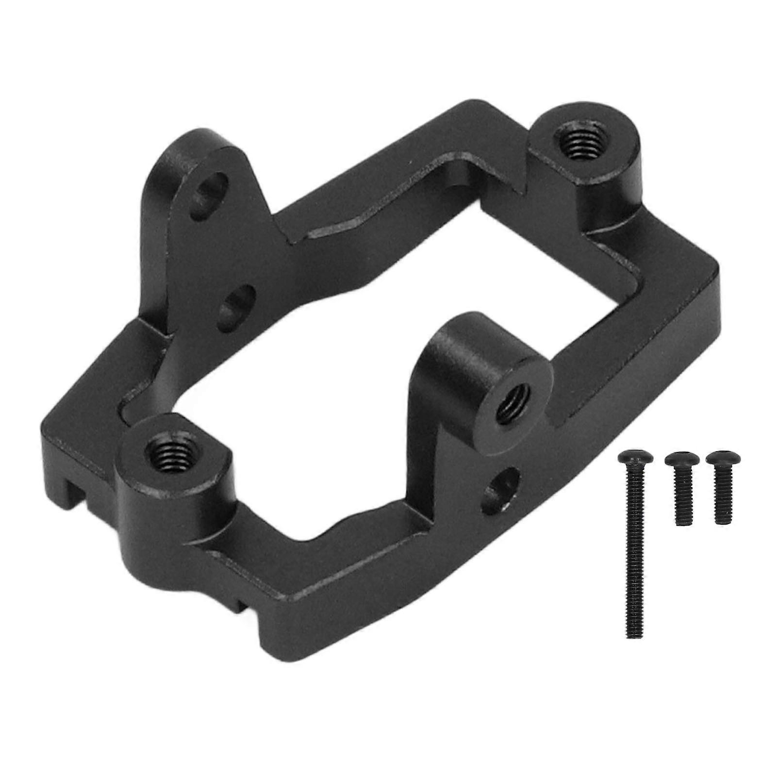 Metal Servo Mount Aluminium Alloy Flexible Control Accurate Size Light RC Crawler Servo Mount for Traxxas 1/18 TRX4M Black
