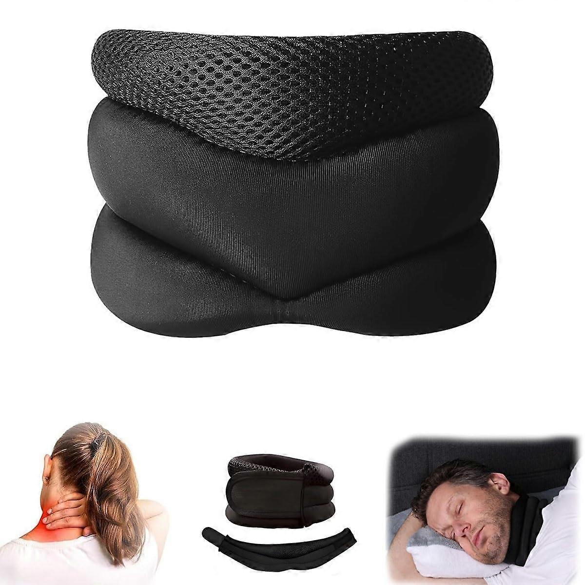 Neck Support for Snoring Relief, Adjustable Foam Neck Pillow for Pain Relief, 1 Piece