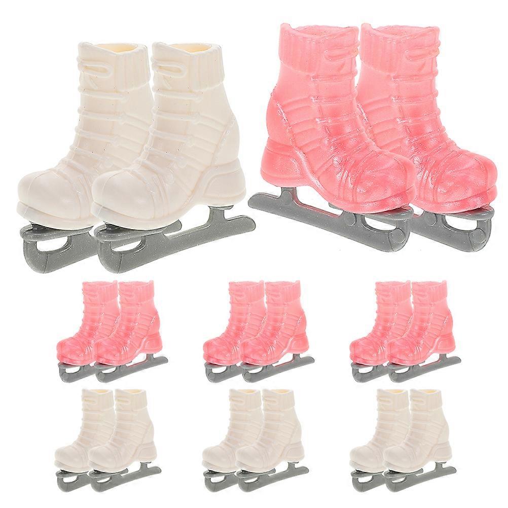 Mini Roller Skates Set for Dolls – Stable & Balanced Design, Includes 8 Pairs, Ideal for Dollhouse Crafts & Creative Play