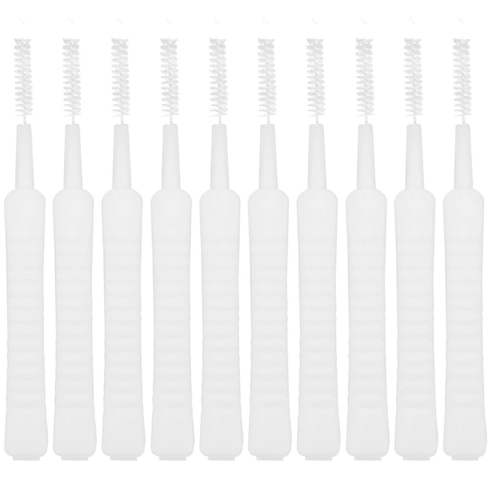 Pipe Cleaner Brush MultiFunction Design for Bathtubs Floor Drains White 6.00X0.60X0.30cm Drain Clog Removal 100Pack