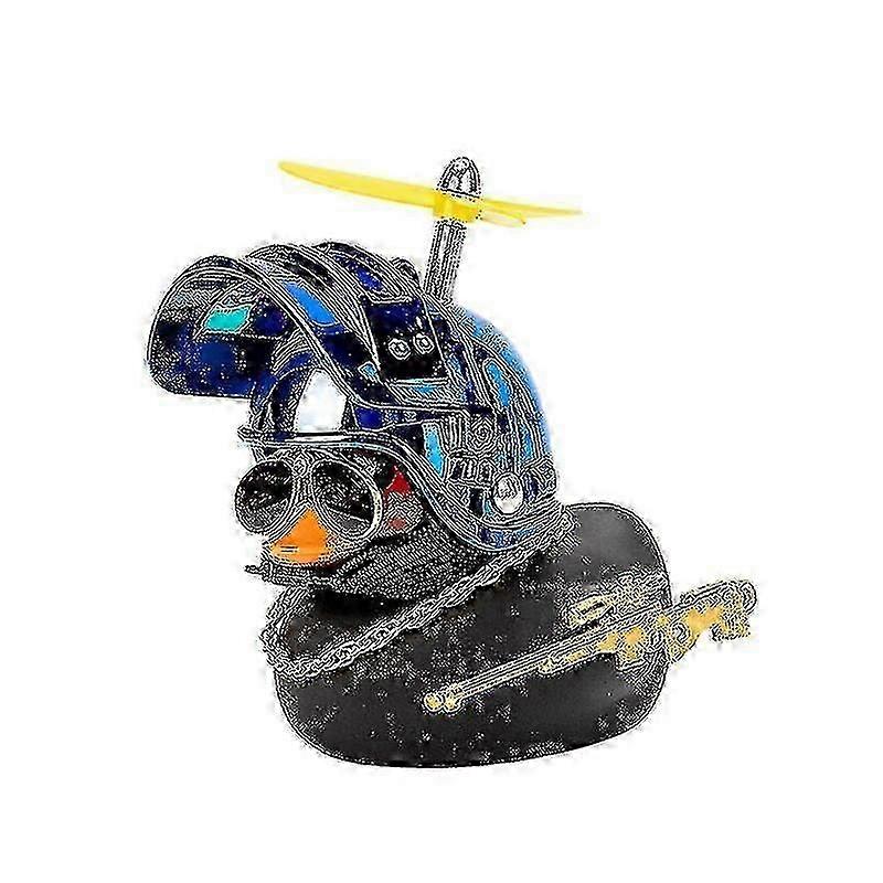 Broken Wind Helmet Duck Pendant Car Ornaments Decorative Accessories for Bicycles and Motors