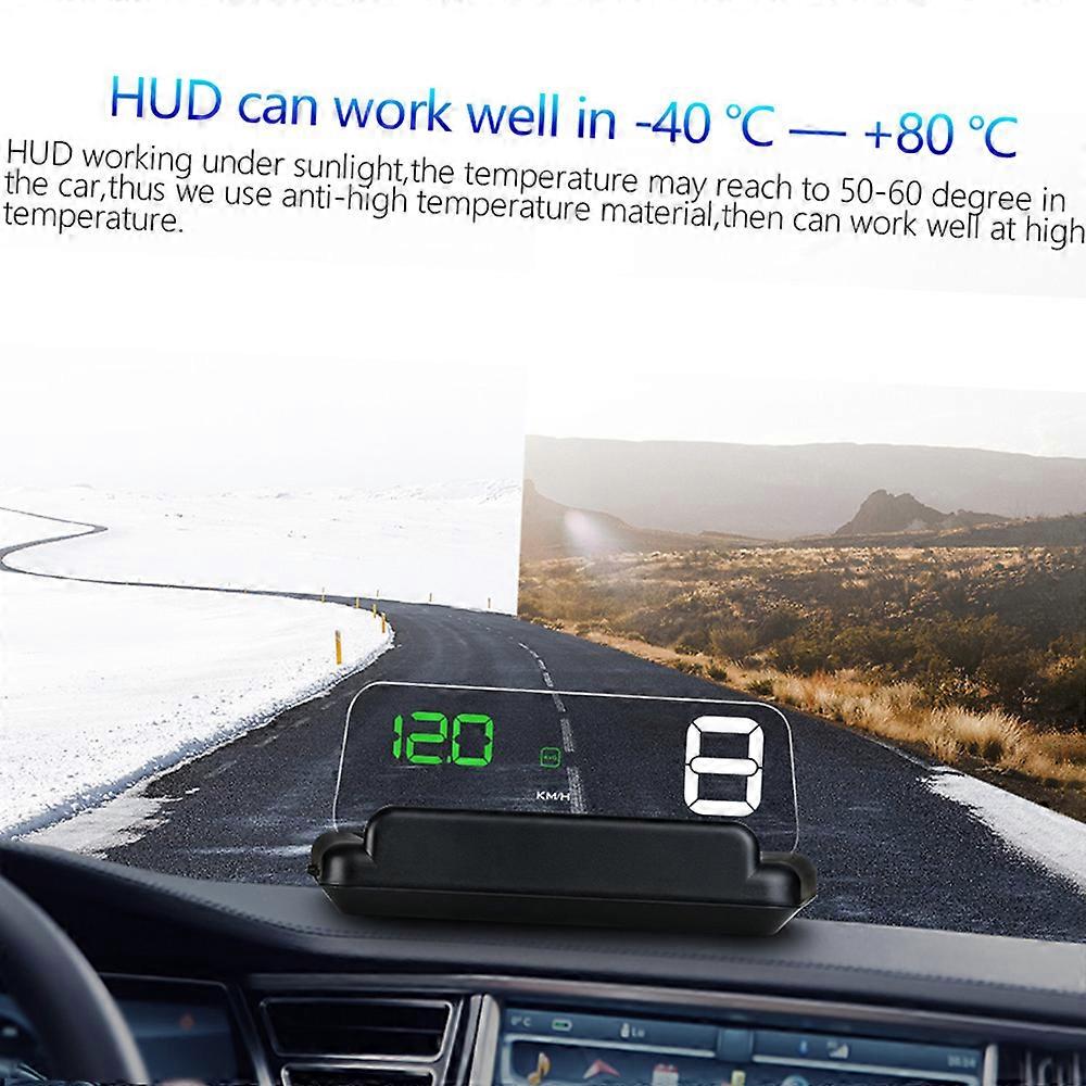 Car HUD head-up display multi-color high-speed speeding warning system