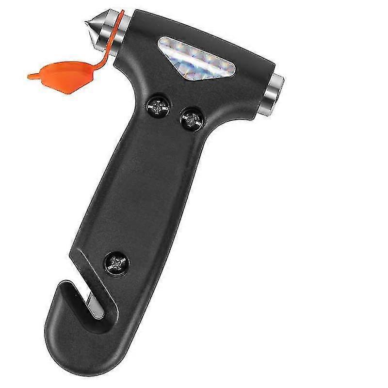 Emergency Automotive Escape Hammer Tool - Safety Hammer with Seat Belt Cutter & Car Window Break Tool - Black, 1 Count