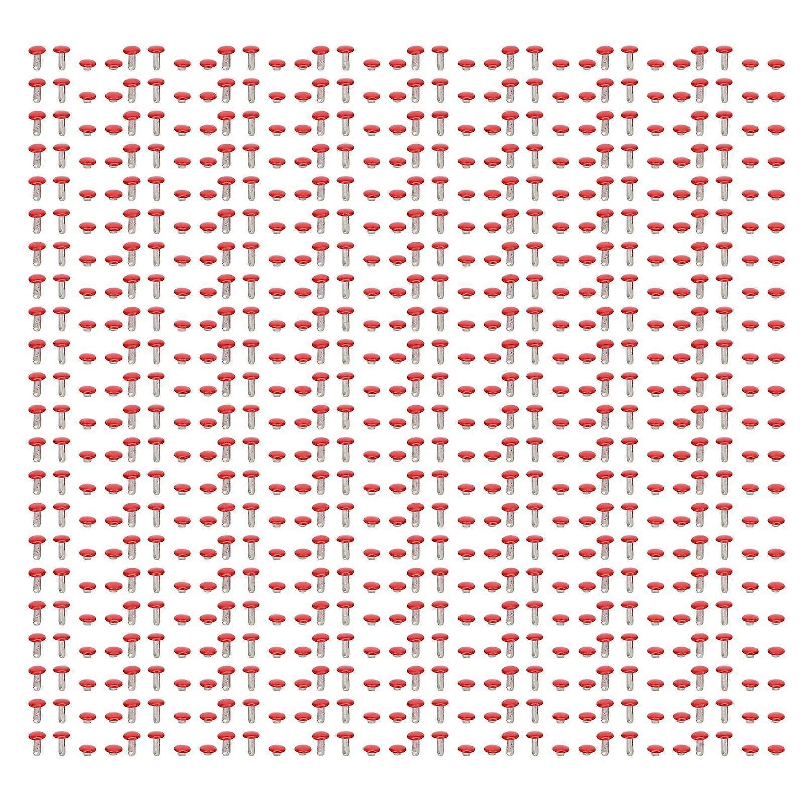 2025 Latest Model  500 Sets Leather Rivets 6x8mm Electroplated High Strength