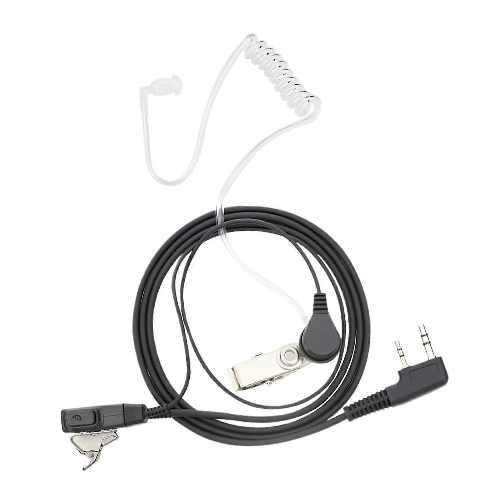 Mic Acoustic Tube Earpiece with Transparent Replacement Tube, Clear Sound, Comfortable Design for Adults and Teens