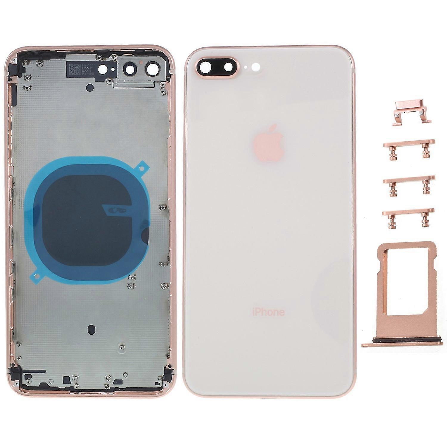 For iPhone 8 Plus 5.5 inch Back Battery Housing Cover Middle Plate Frame Side Buttons Replacement (E