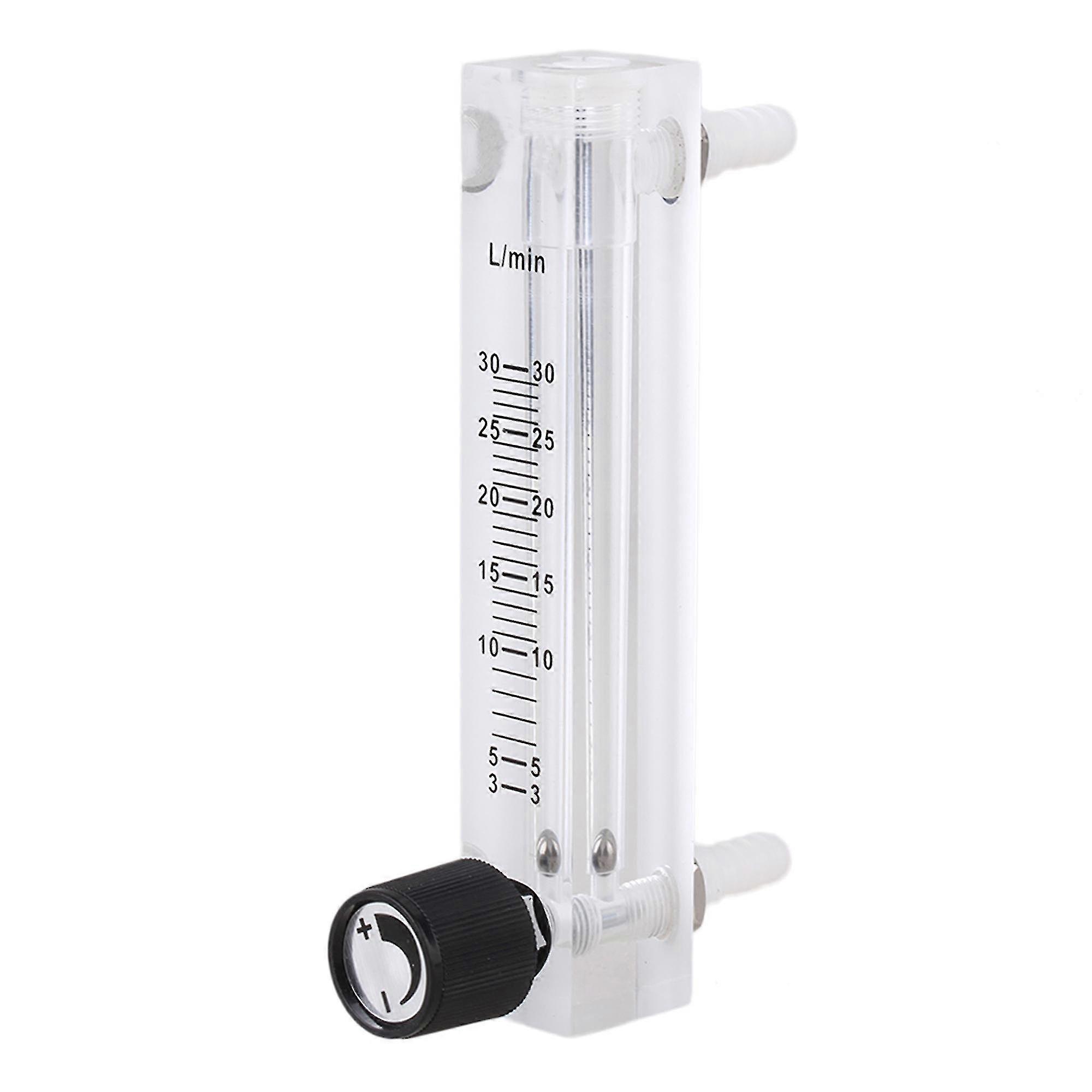 LZQ-7 Oxygen Flowmeter 3-30LPM Flow Meter with Valve for Air Gas