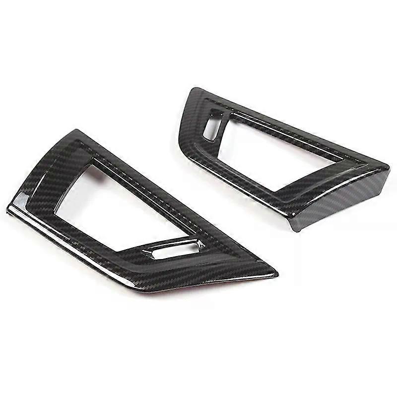 ABS Carbon Fiber For BMW 1 2 Series F20 F21 F22 F23 2017-2019 Center Console Side Air Conditioning Vent Outlet Frame Trim