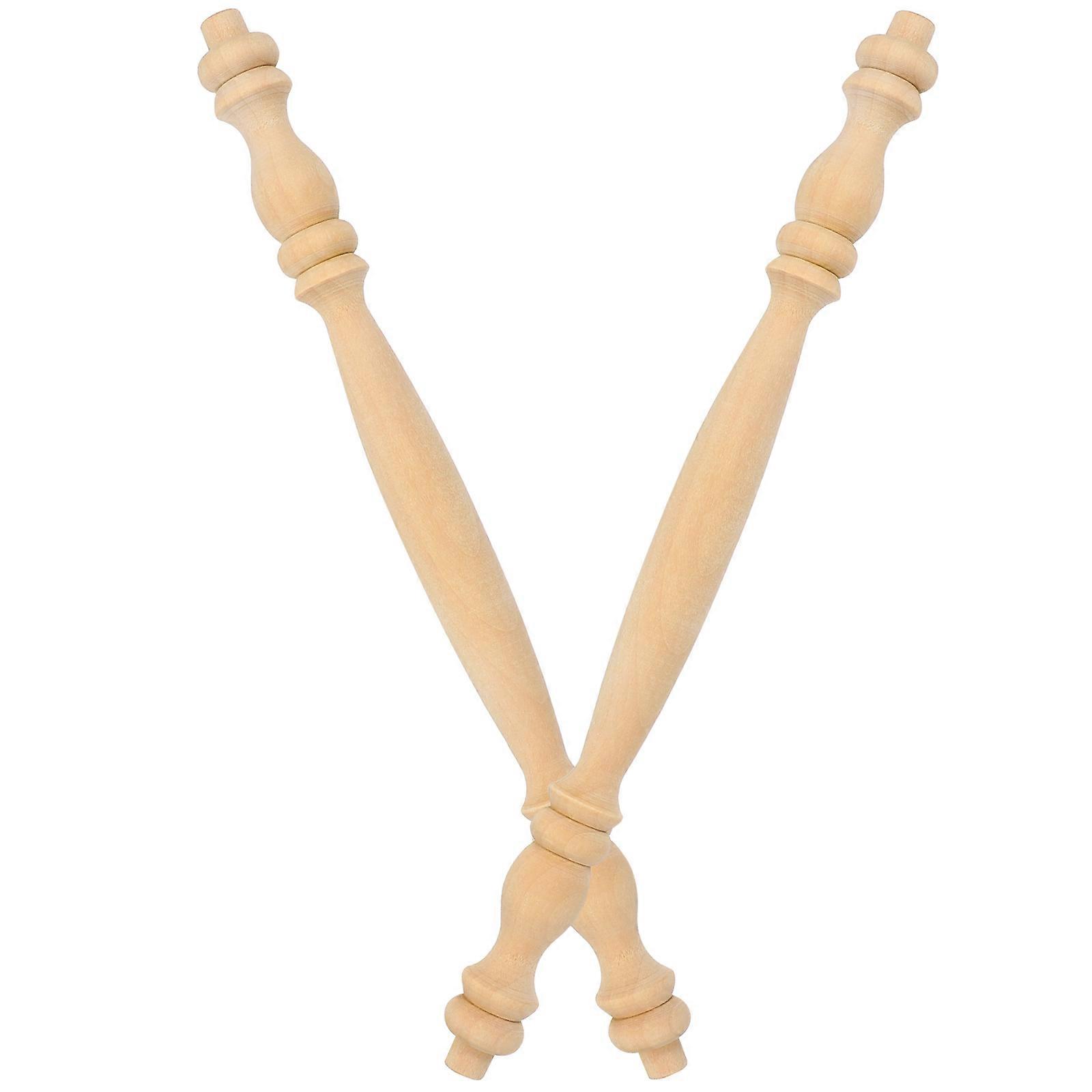 a refined and engaging product description for your **Solid Wood Balusters**:
**2pcs Solid Wood Balusters – Durable & Decorative Spindles for
