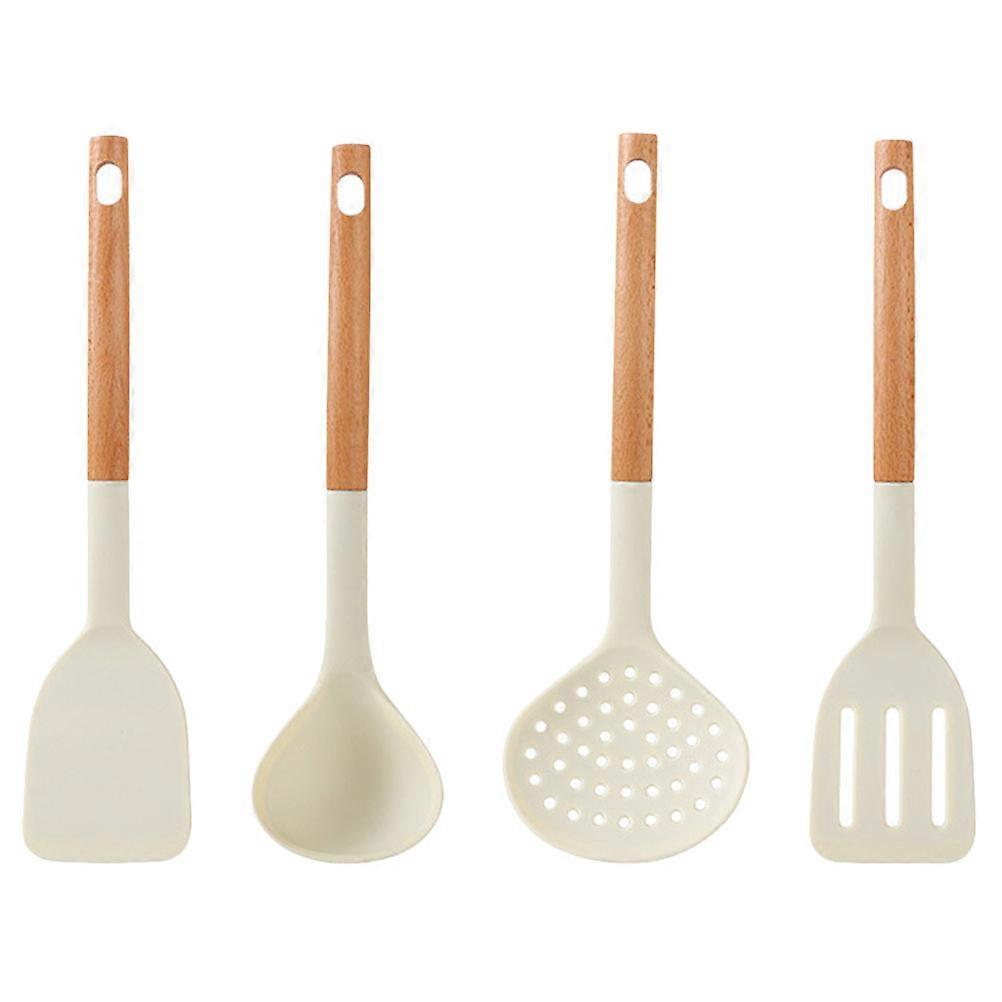 Silicone Utensils Set Heat Resistant Spatula and Spoon with Ergonomic Handles for Non Stick Cookware