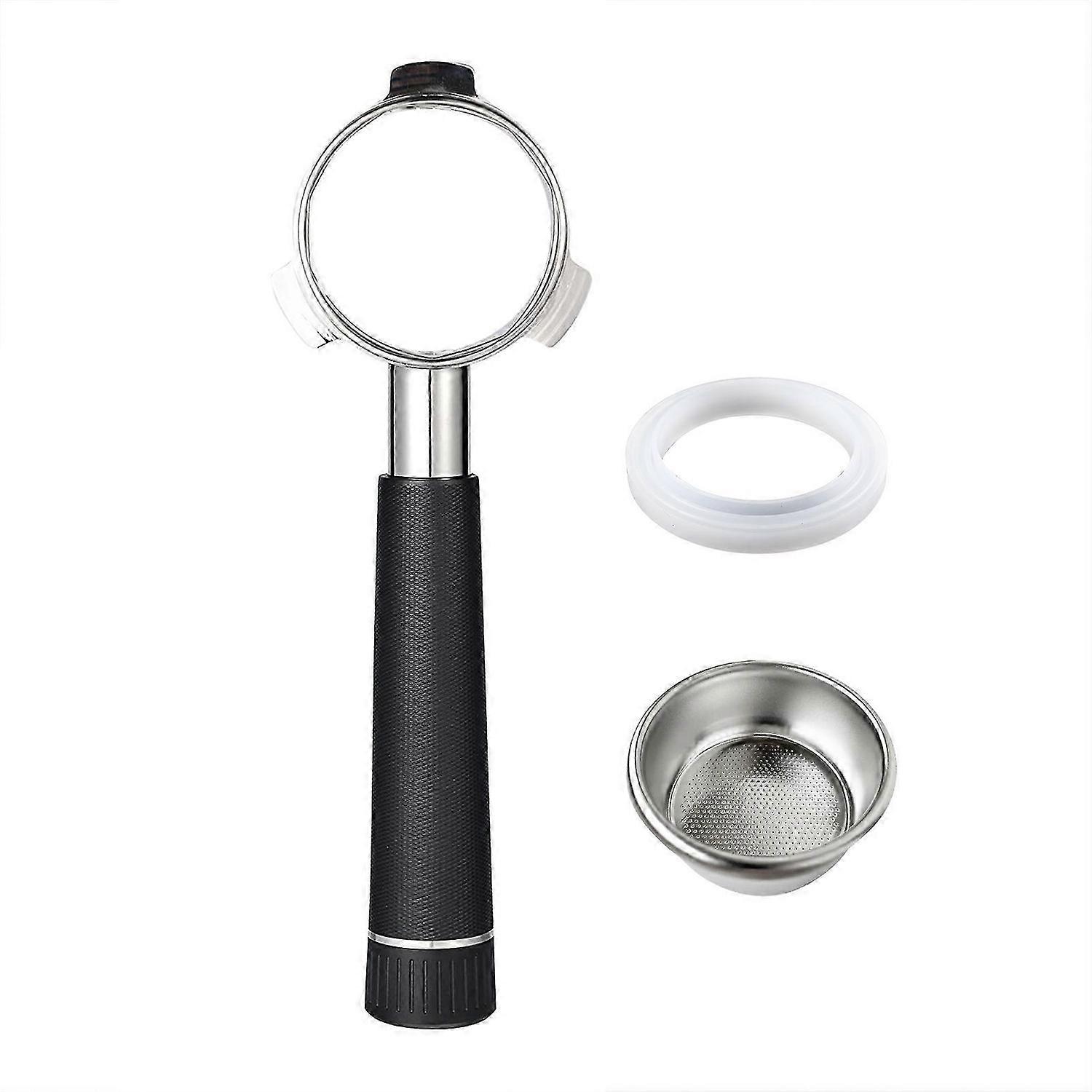 54mm 3 Ears Bottomless Portafilter with Alloy Handle Stainless Steel Head Compatible for Breville870/875/878/880 Coffee Machine