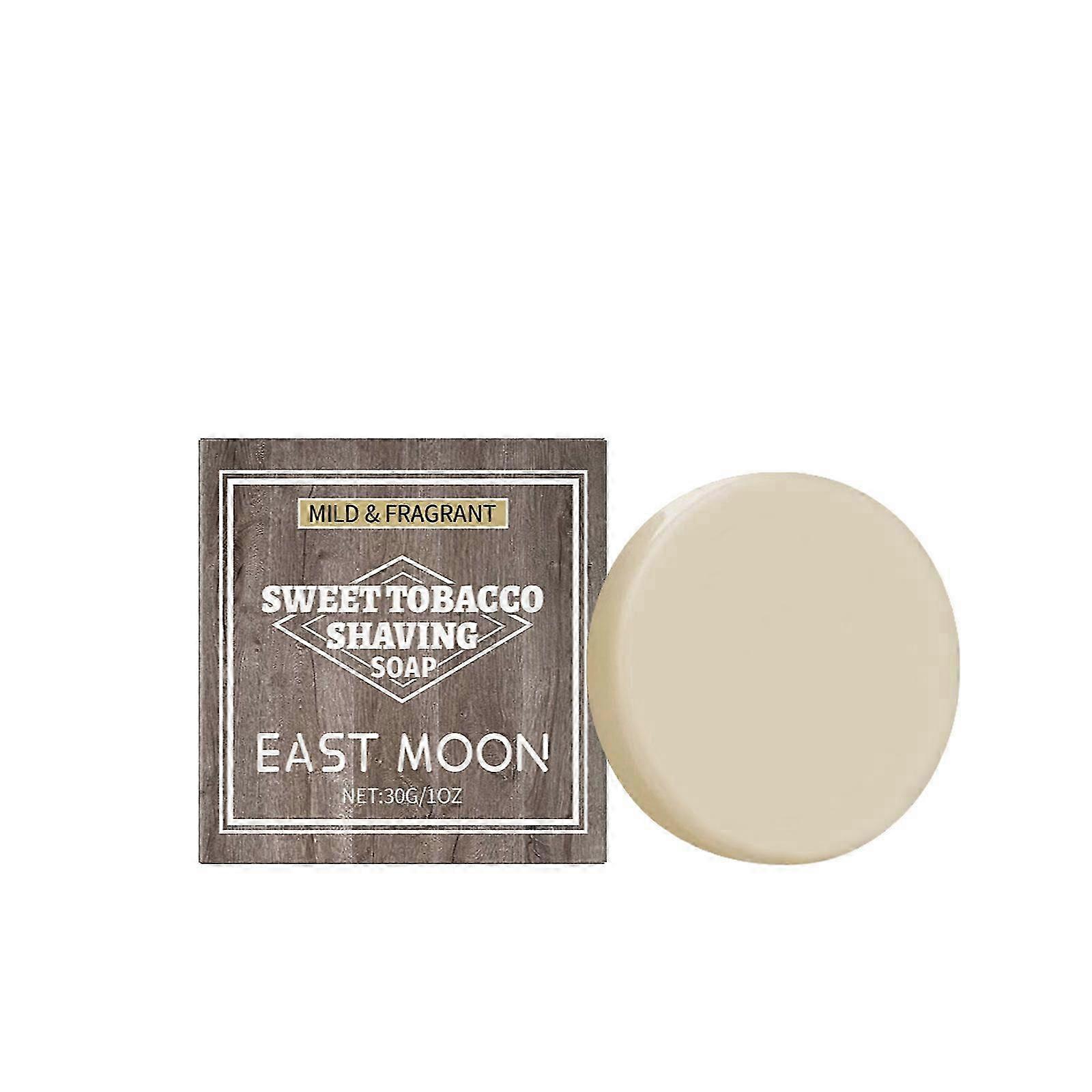 East Moon Tobacco Shaving Soap - Deep Cleansing Handmade Foam for British Men