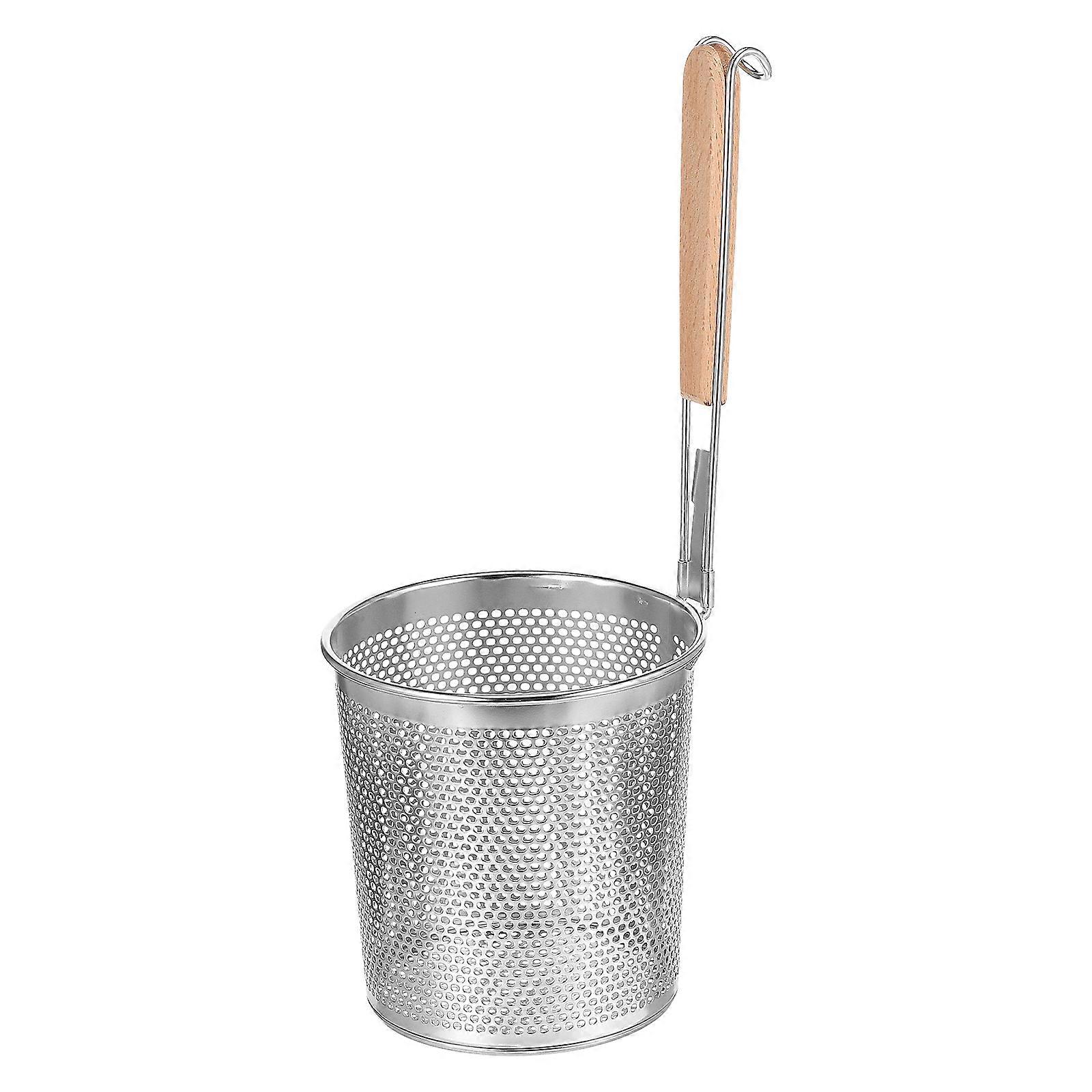 Stainless Steel Handheld Sifter with Ergonomic Handle   Multi Purpose Strainer for Oils, Vegetables, Meats, and Noodles   Efficient Liquid Drainage &