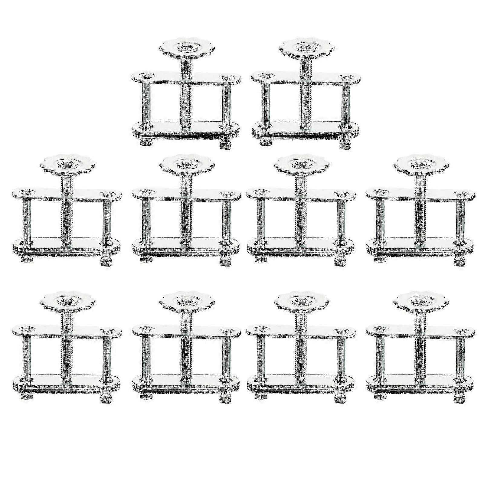 10pcs Adjustable Flow Control Tubing Clamps Swivel Screw Compressor Hose Clamp