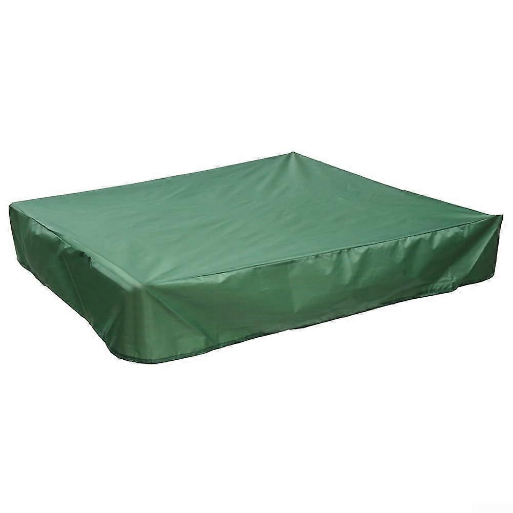 Sandpit Cover, Waterproof, Dustproof, UVResistant with Drawstring (Green 120x120cm)