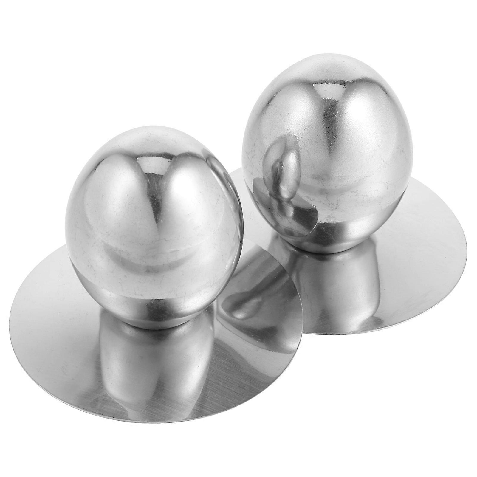 Casserole Lid Knobs Stainless Steel Cookware Covers Replacement OliveShaped 550X550X480Cm 2Pcs