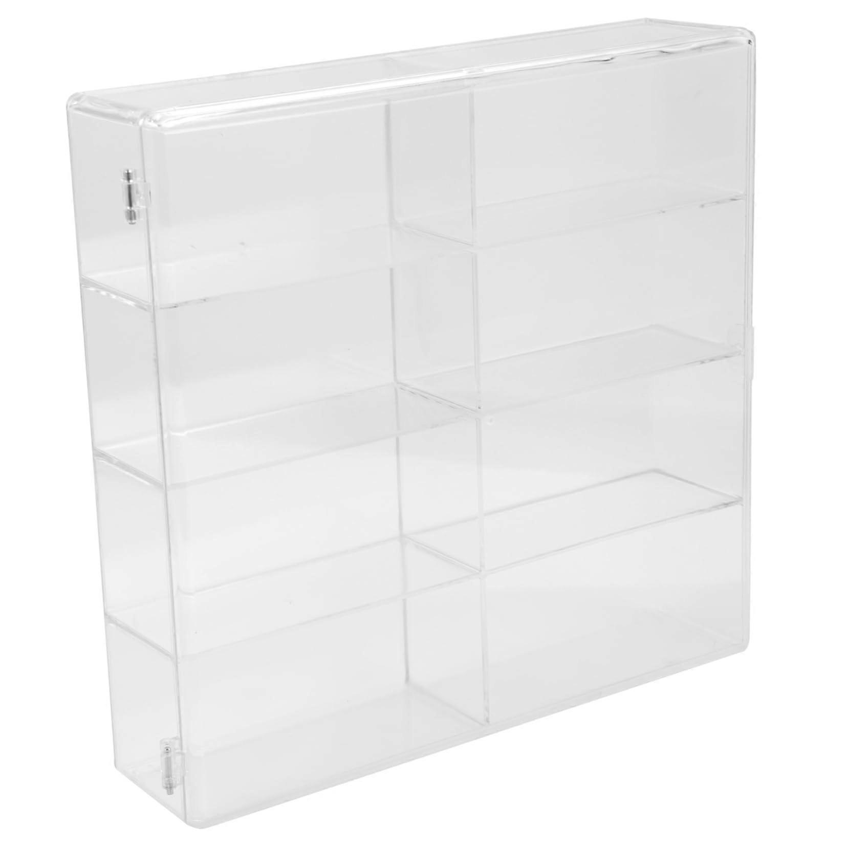 Model car display case for stylish presentation of toy cars as a collector's case and display box for collectors.