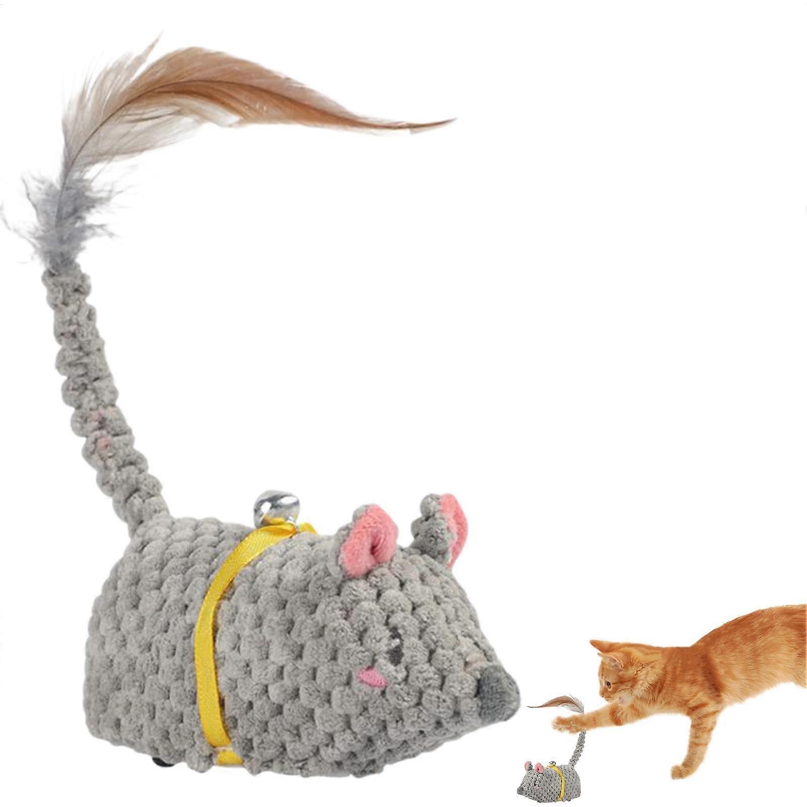 Automatic Mice Cat Toy, Moving Mice Cat Toy  Cat Electric Interactive Smart Mice Toy