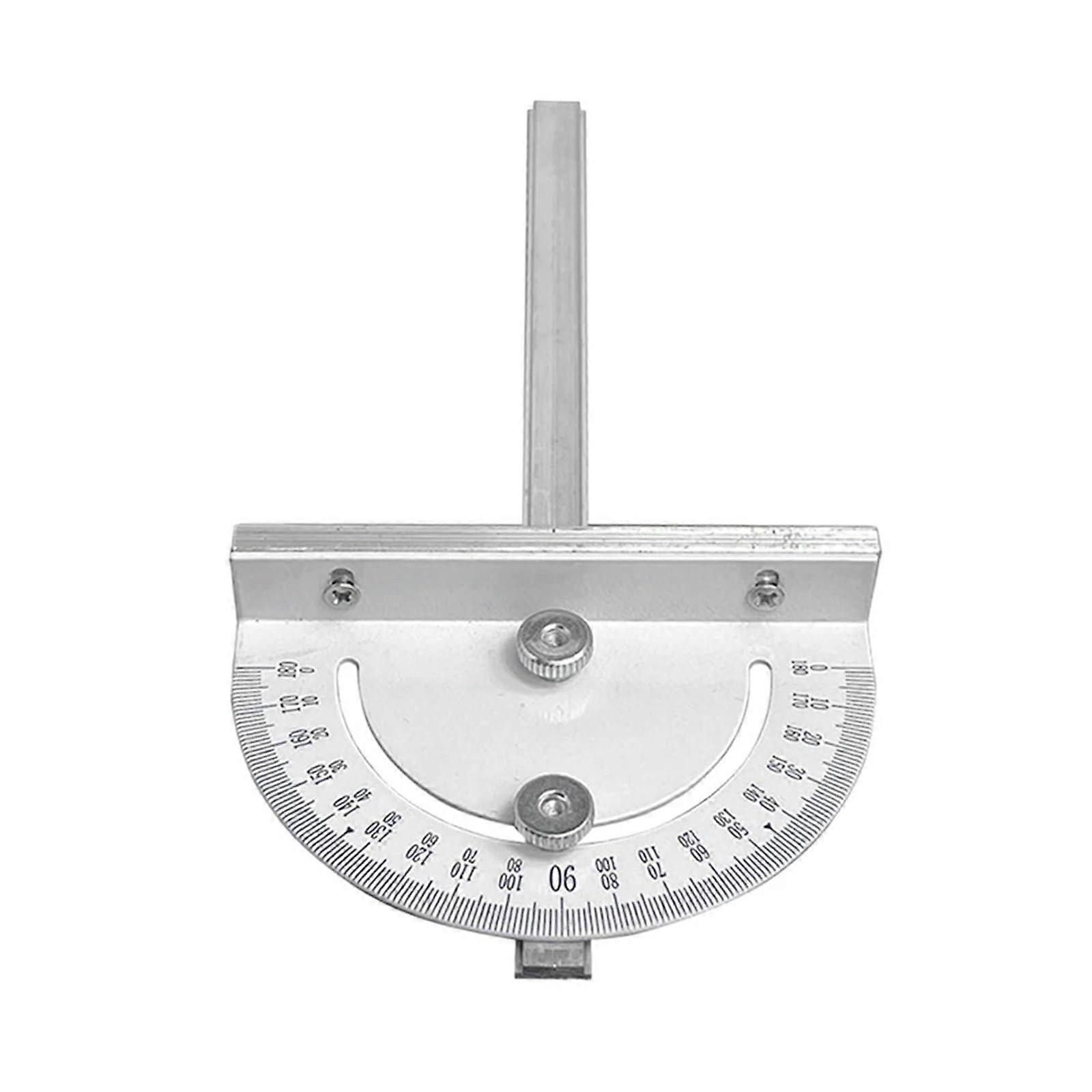 Table Saw Angle Ruler Gauge 180 Degree Goniometer Stainless Steel Woodworking Measuring Tool for Accurate Cuts