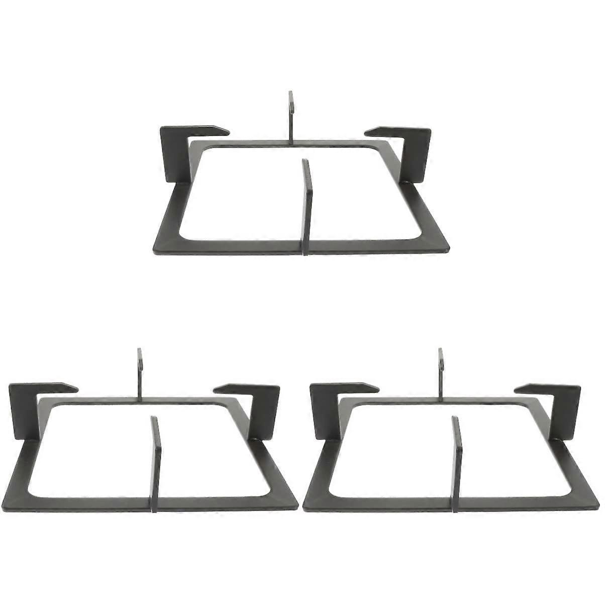 Eisen Wok Stützring, Universal Herdgestell, 2er Pack Gusseisen Wok Brenner Ring (Schwarz)