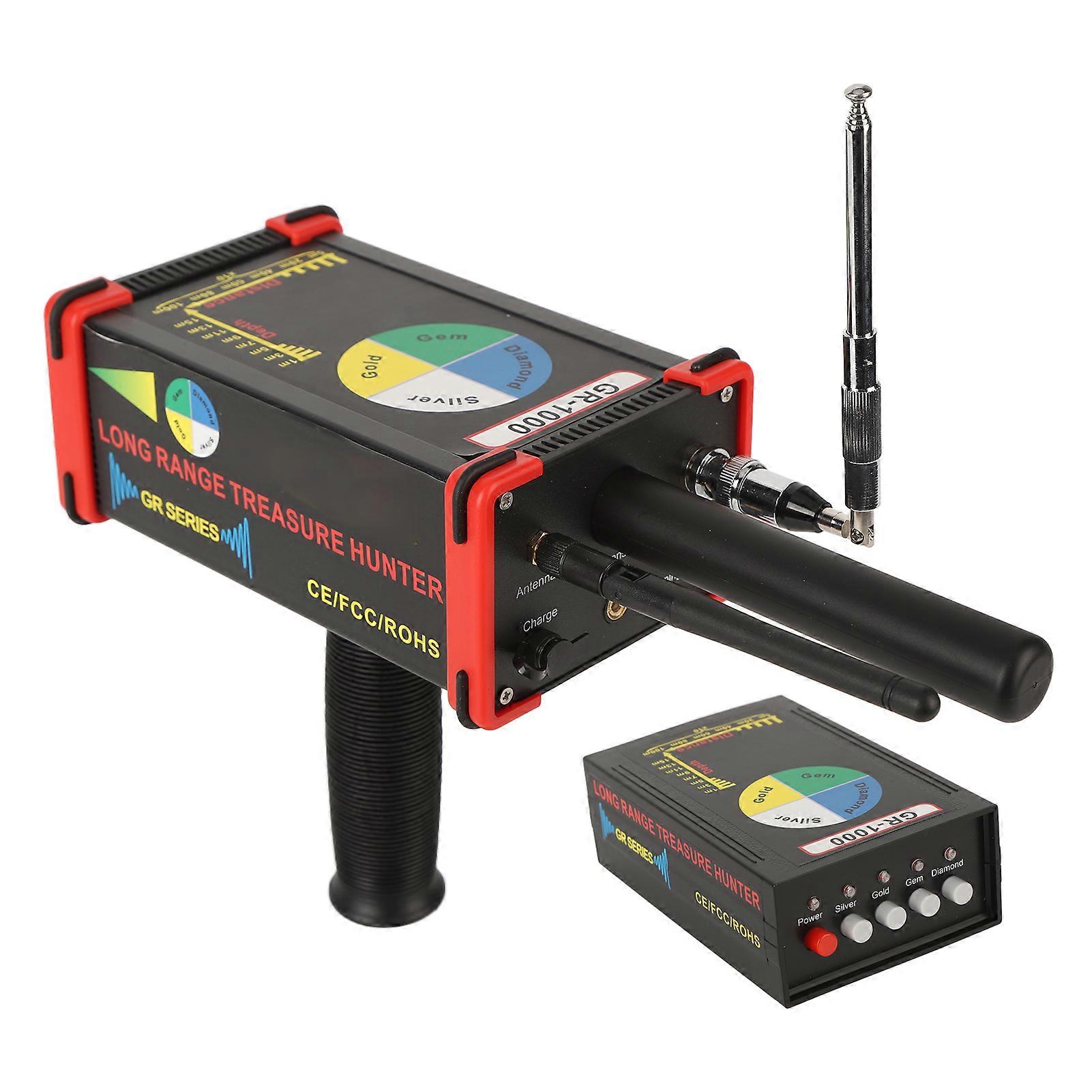 Handheld Long Range Metal Gold Detector 433MHz Maximum Treasure Jadestone Finder Scanner