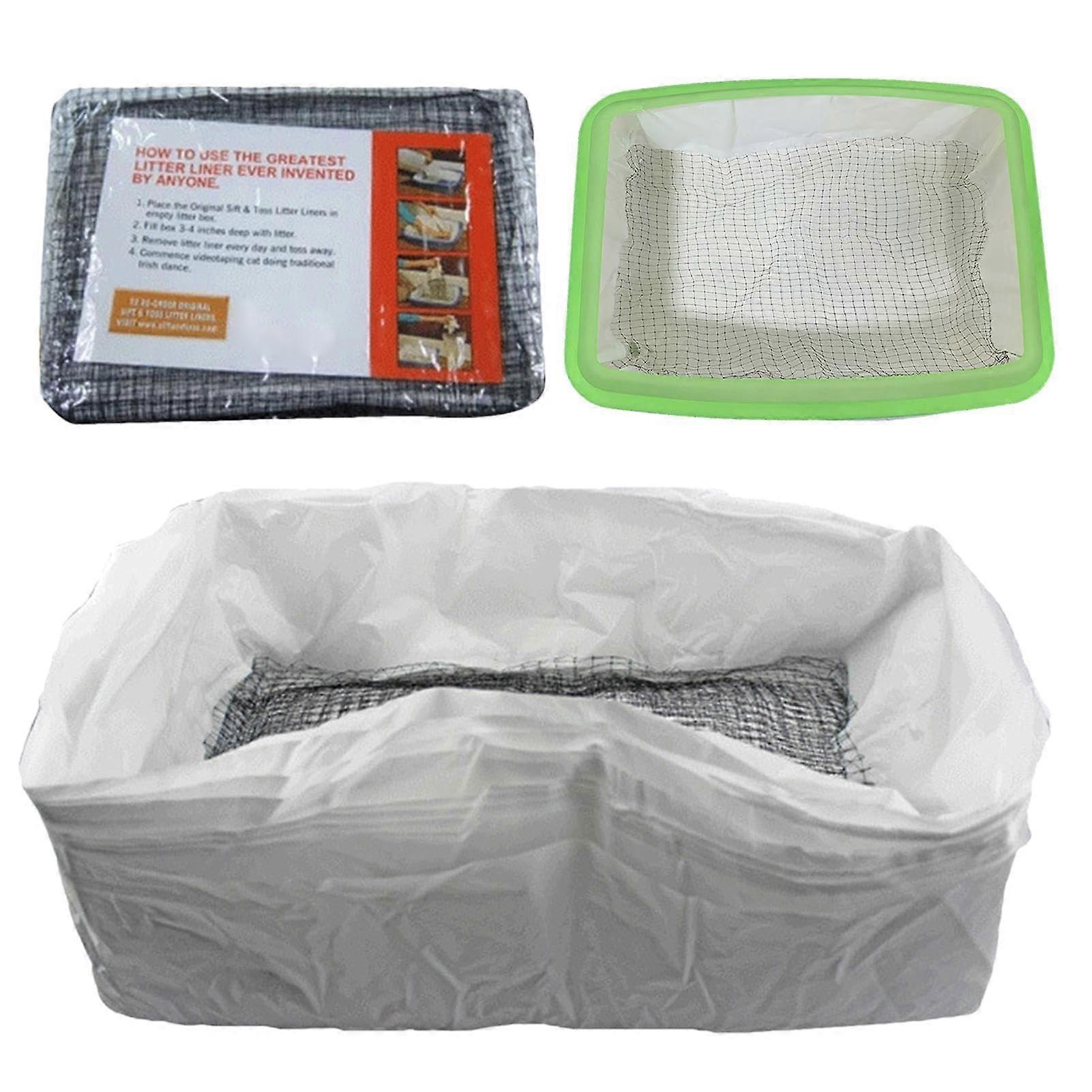 Cat Links for Litter Tanks Set of 10 Reusable Cat Litter Bags with Cable Filter