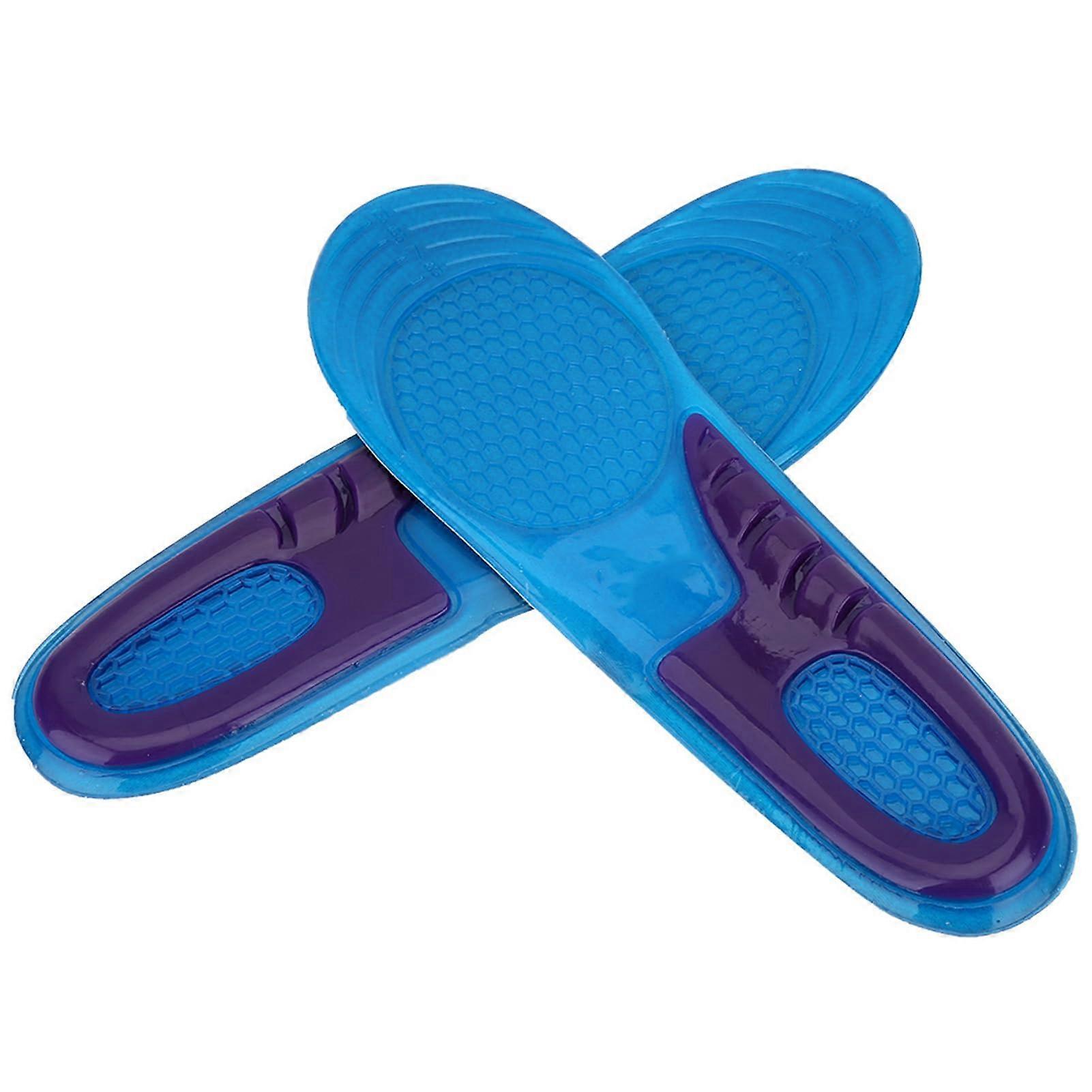 Silicone Velvet Shoe Pads for Sports, Anti-Shock Insoles for Running and Climbing, Size M 38-43, Comfortable Fit