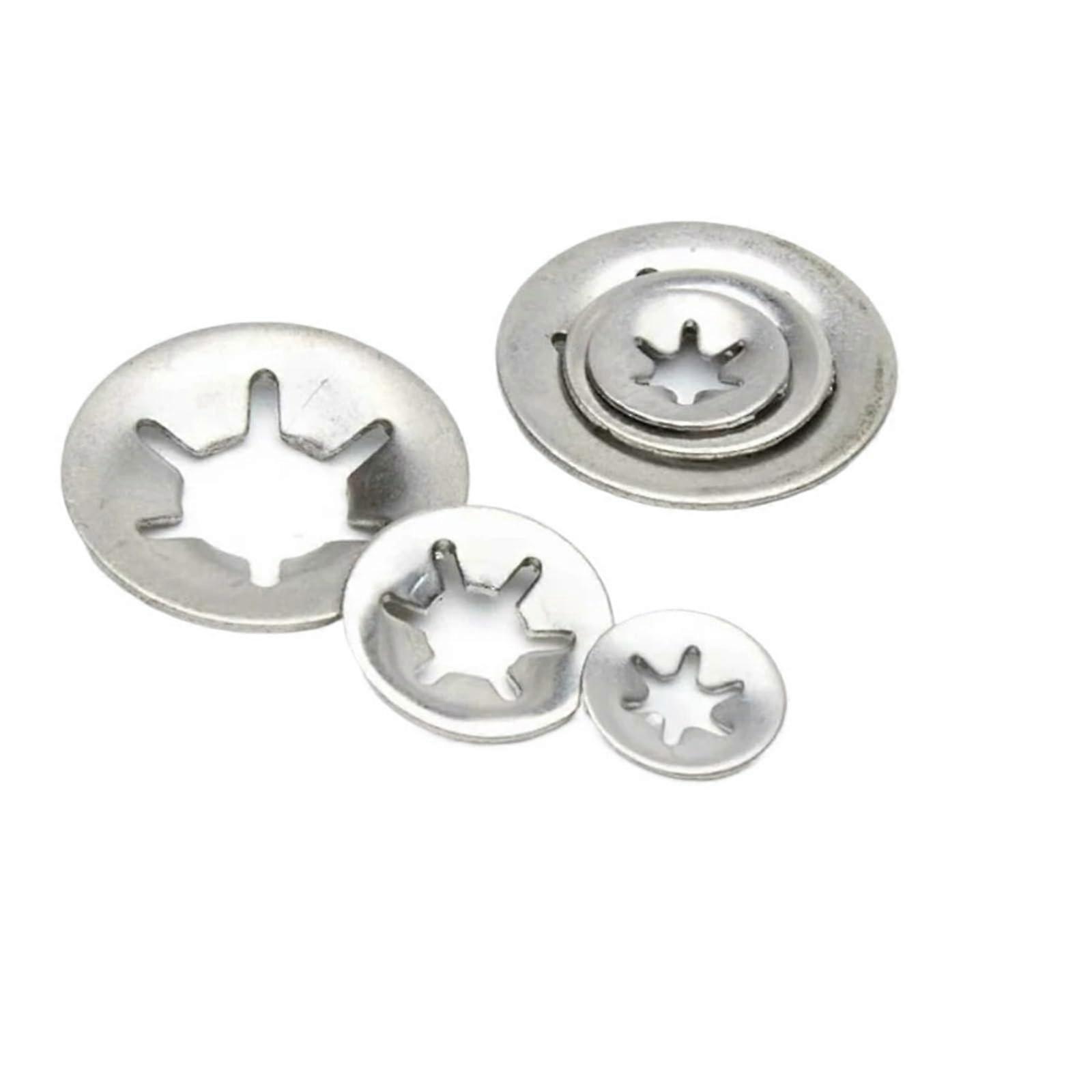M3 M4 M5 M6 M8 M10 M12 M16 M19 M20 Stainless Steel Star Lock Washer Internal Tooth No Cap 50 Pcs Size M3x9x0.6mm